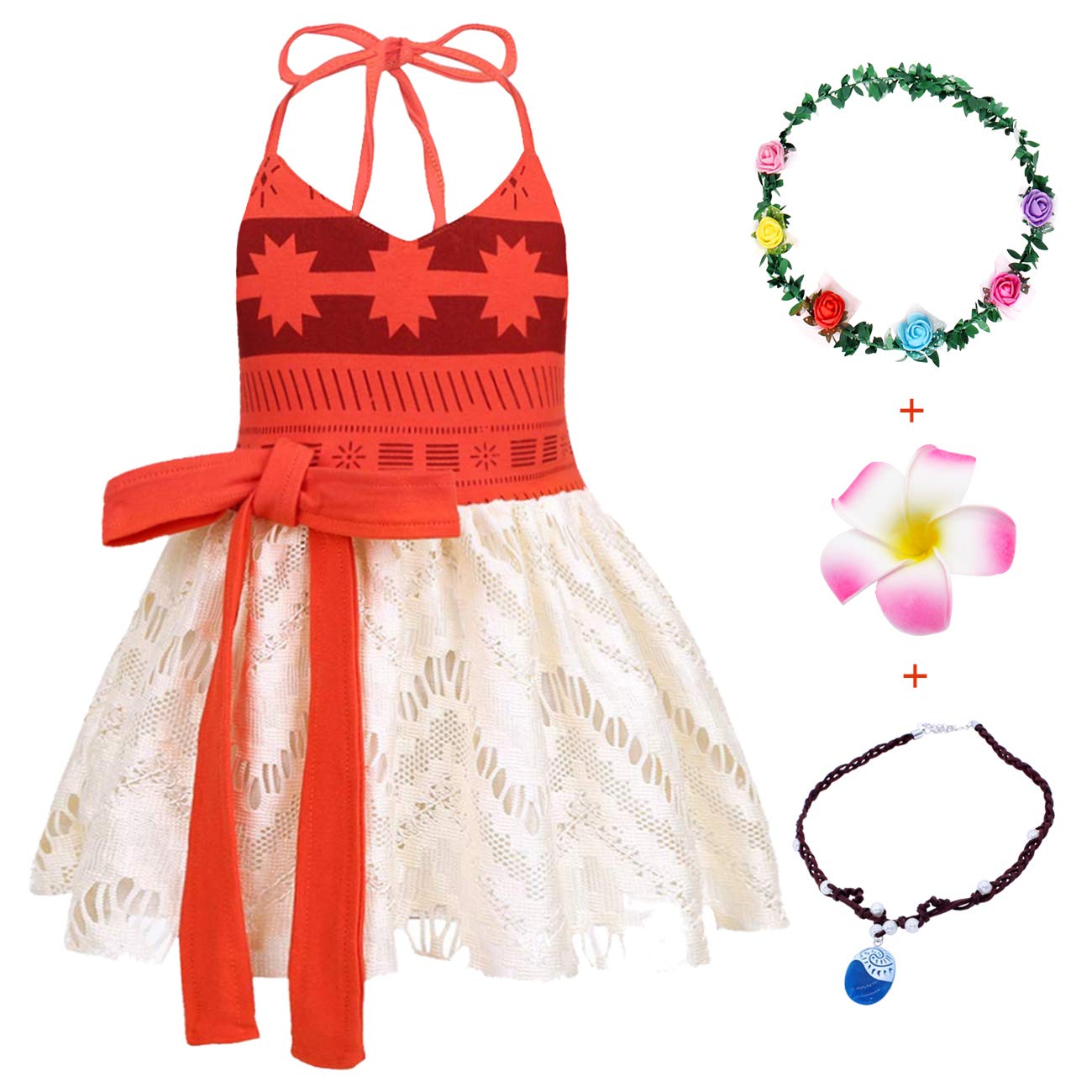 **Jurebecia Girls Princess Costume - Toddler Adventure Dress Up Outfit for Cosplay, Birthday Party & Fancy Dress (Perfect for Halloween, Dress-Up Play & Themed Events)**