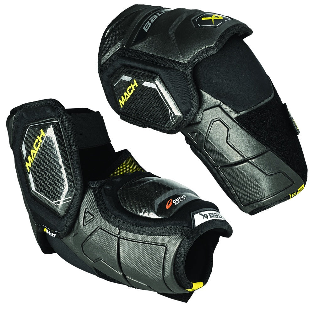Bauer Supreme Mach Intermediate Ice Hockey Elbow Pads - Protective Gear for Youth & Adult Players - Perfect for Training, Games & Competitive Play
