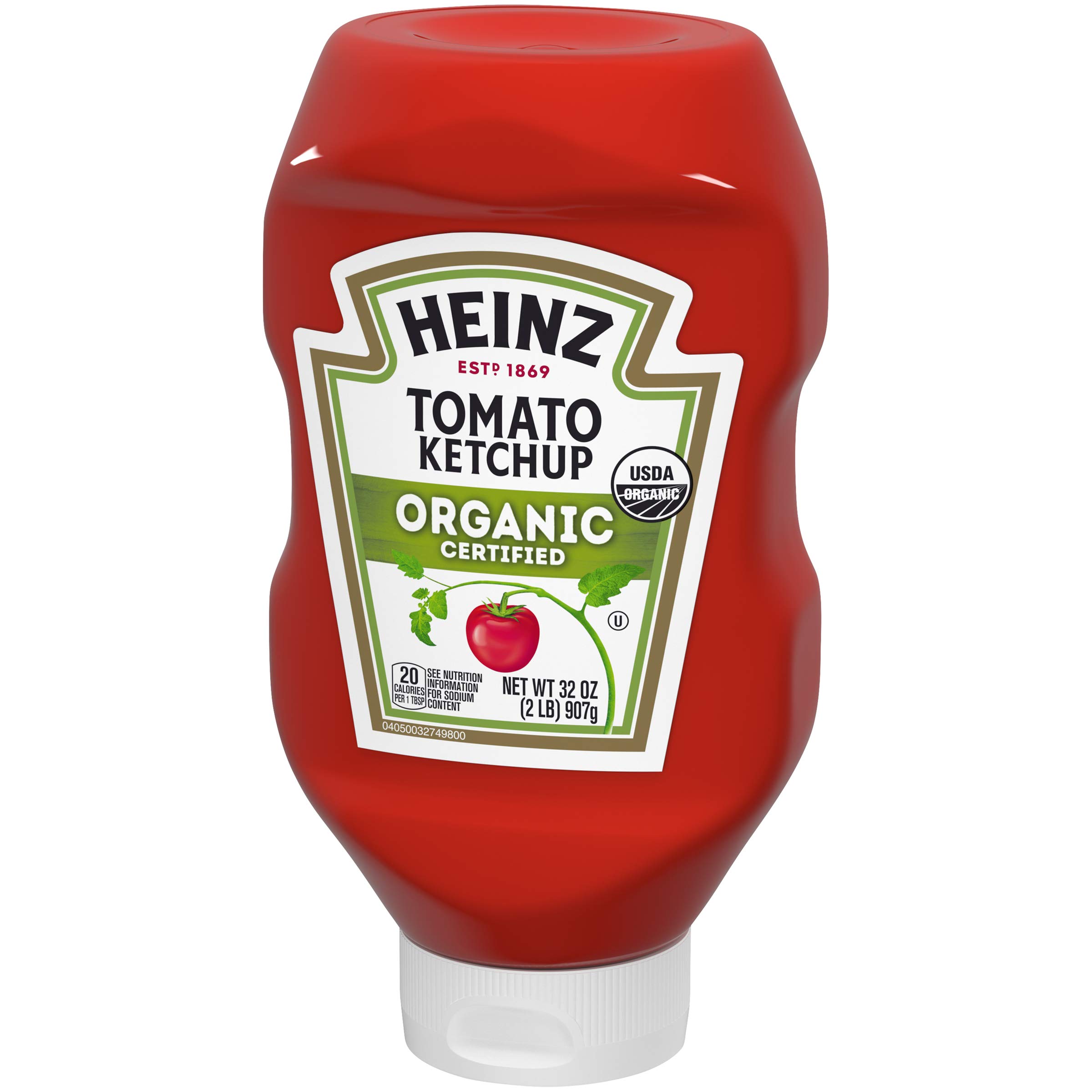 Organic Heinz Tomato Ketchup - 12 Pack (32 oz Bottles) | Gluten-Free, No Artificial Preservatives | Perfect for BBQs, Burgers, Hot Dogs & Family Gatherings