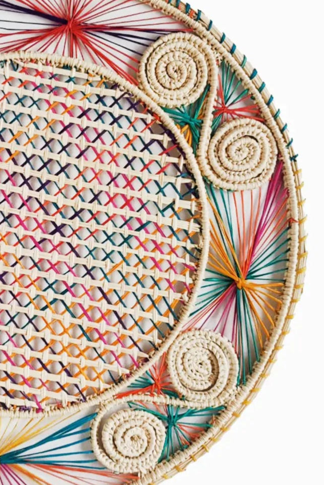 Handwoven Iraca Palm Leaf Placemats Set of 6 - Eco-Friendly Natural Fiber Table Mats for Dining, Kitchen, Party Decor - Perfect for Indoor and Outdoor Use