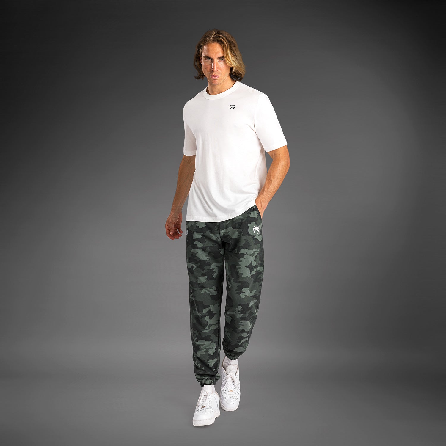 Venum Vortex XL Men's Joggers - Khaki Camo Workout Pants for Running, Gym & Casual Wear | Lightweight & Comfortable Training Sweatpants