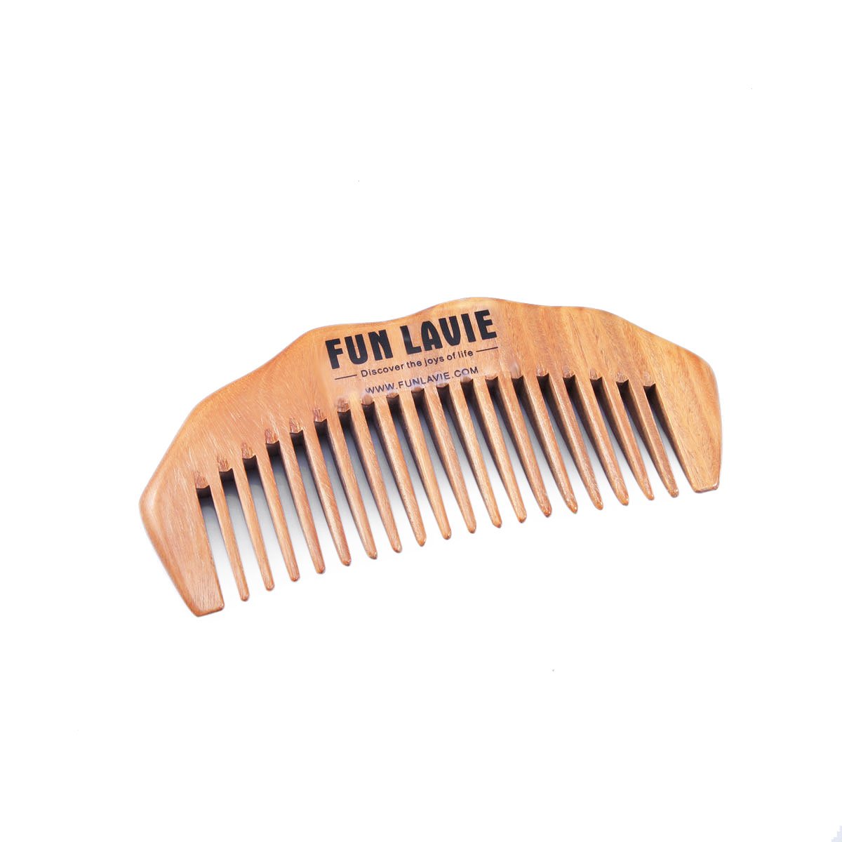 Premium Wide Tooth Hair Comb - 4.7 Inch Sandalwood Pocket Comb for Detangling & Styling | Travel, Purse & Everyday Use | Natural Green Wooden Comb for Healthy Hair