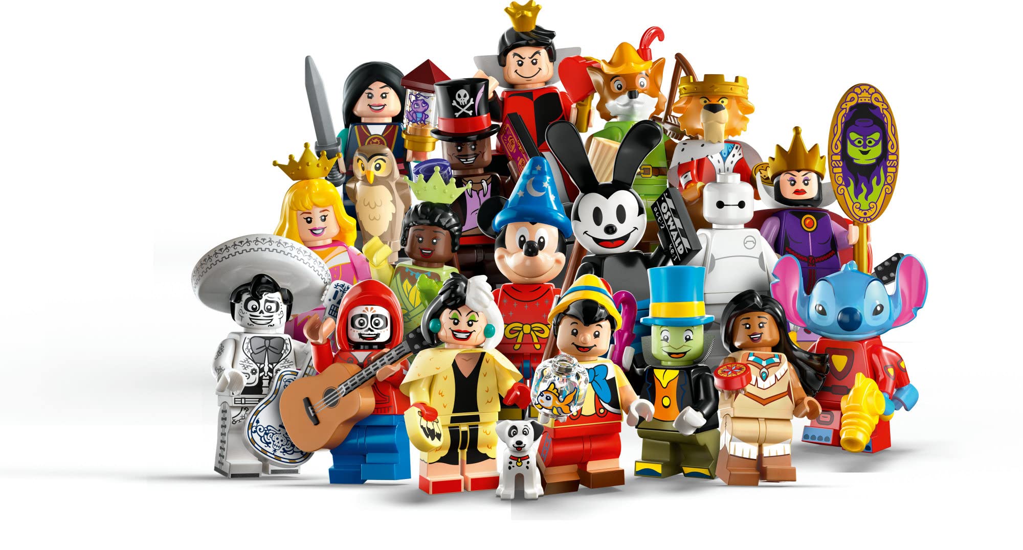 LEGO Minifigures Disney 100th Anniversary 6-Pack (66734) - Limited Edition Collectible Disney Character Building Toys for Kids Ages 5+, Perfect for Role Play, Birthday Gifts & Disney Fan Collections | Great for Creative Play, Party Favors & Display