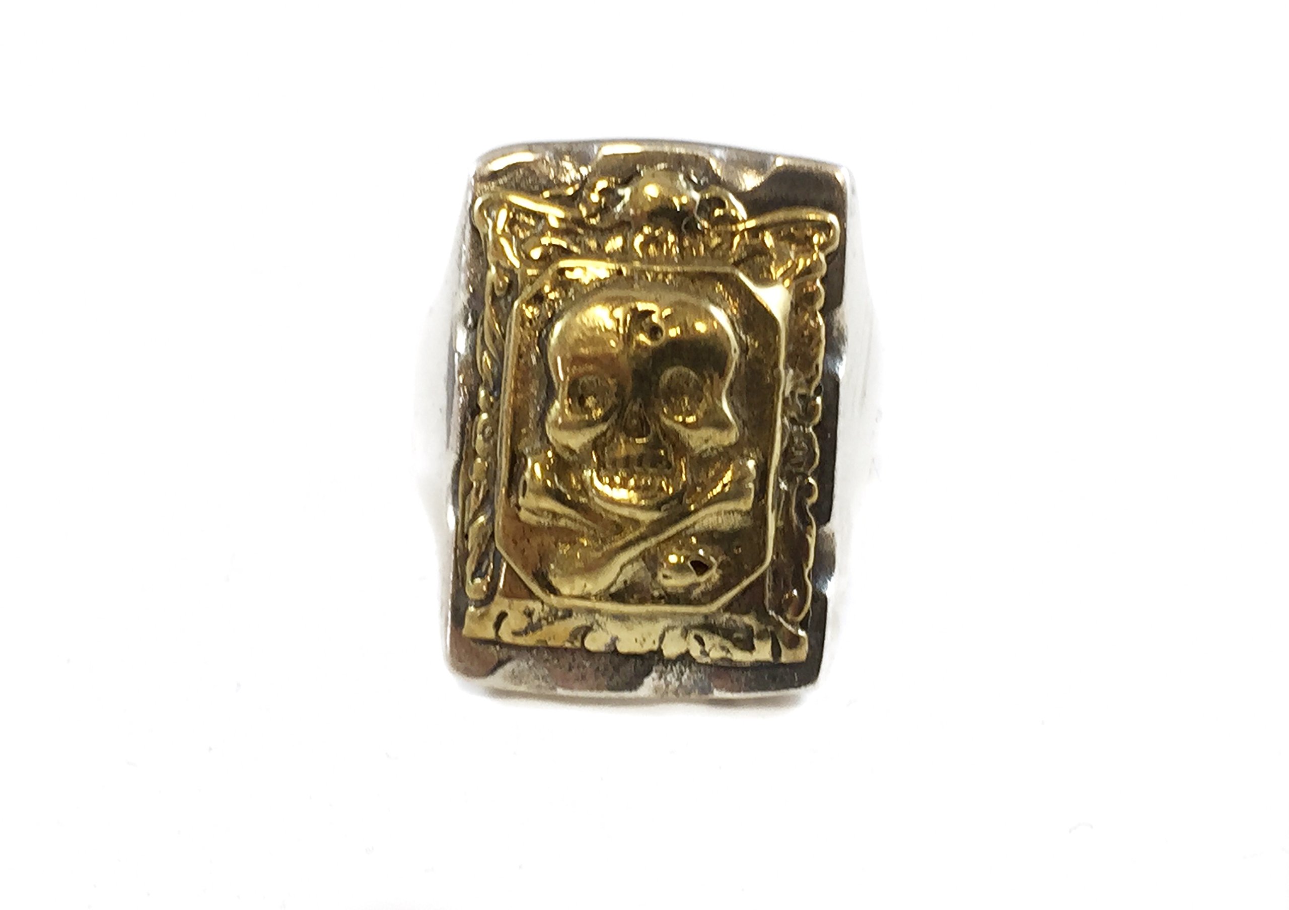925 Sterling Silver Biker Ring - Mexican Rockabilly Style with Crossbone Skull Design for Men | Perfect for Motorcycle Enthusiasts, Rock Music Fans & Gothic Fashion Lovers