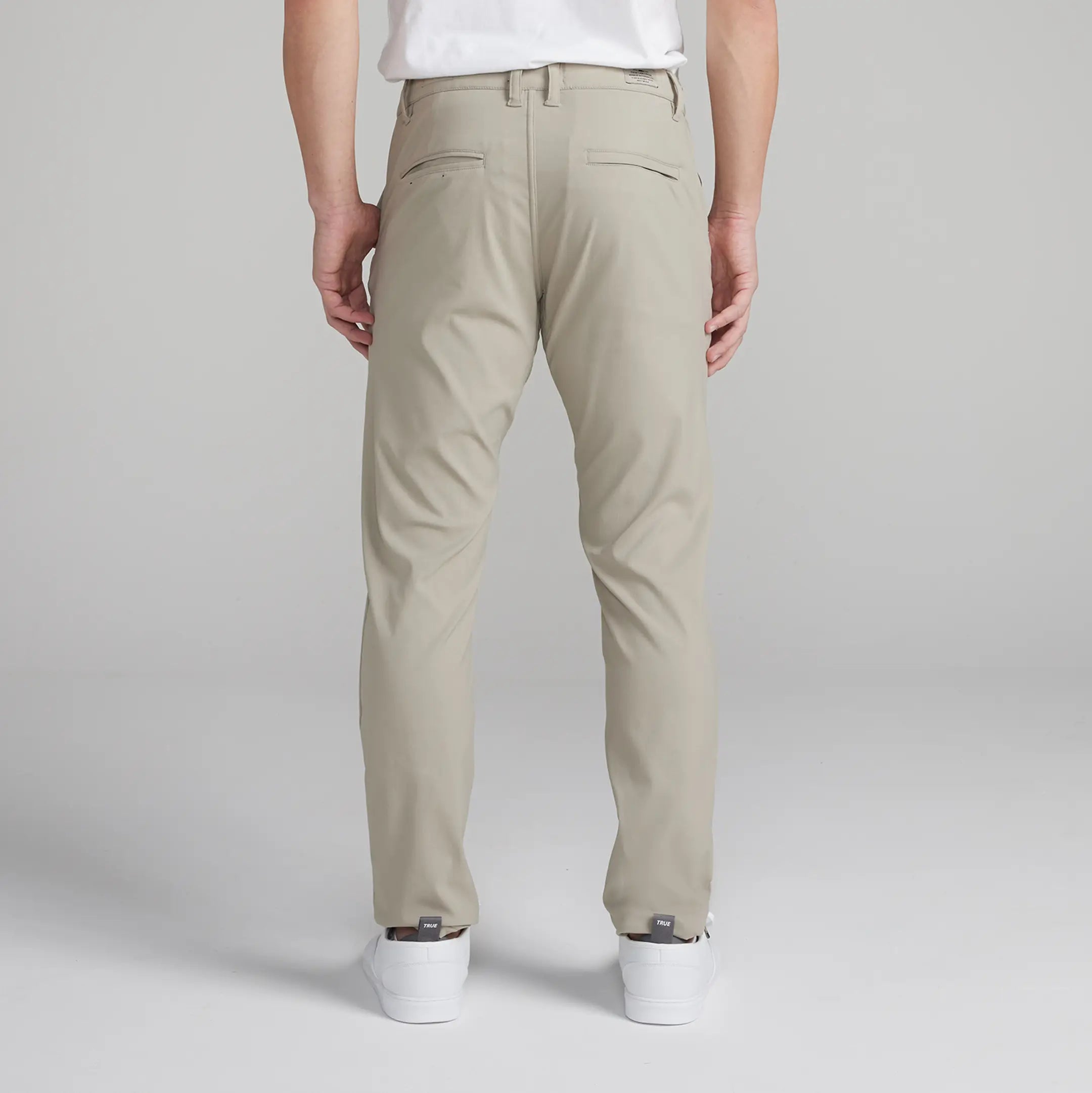 TRUE All Day Chino Pants for Men - Comfortable Stretch Dress Pants for Office, Travel & Casual Wear - Slim Fit Work Pants with Wrinkle-Free Fabric
