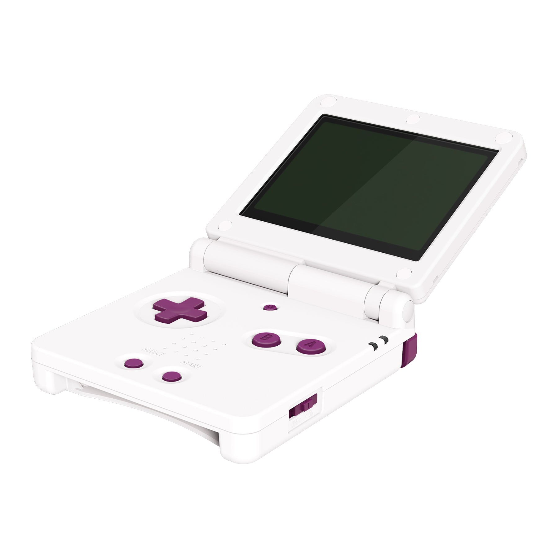 eXtremeRate DMG Grape Custom Full Button Set for Gameboy Advance SP - A/B/L/R/Power/Volume/D-Pad Replacement Buttons (GBA SP Console Not Included) | Perfect for DIY Repairs & Console Customization
