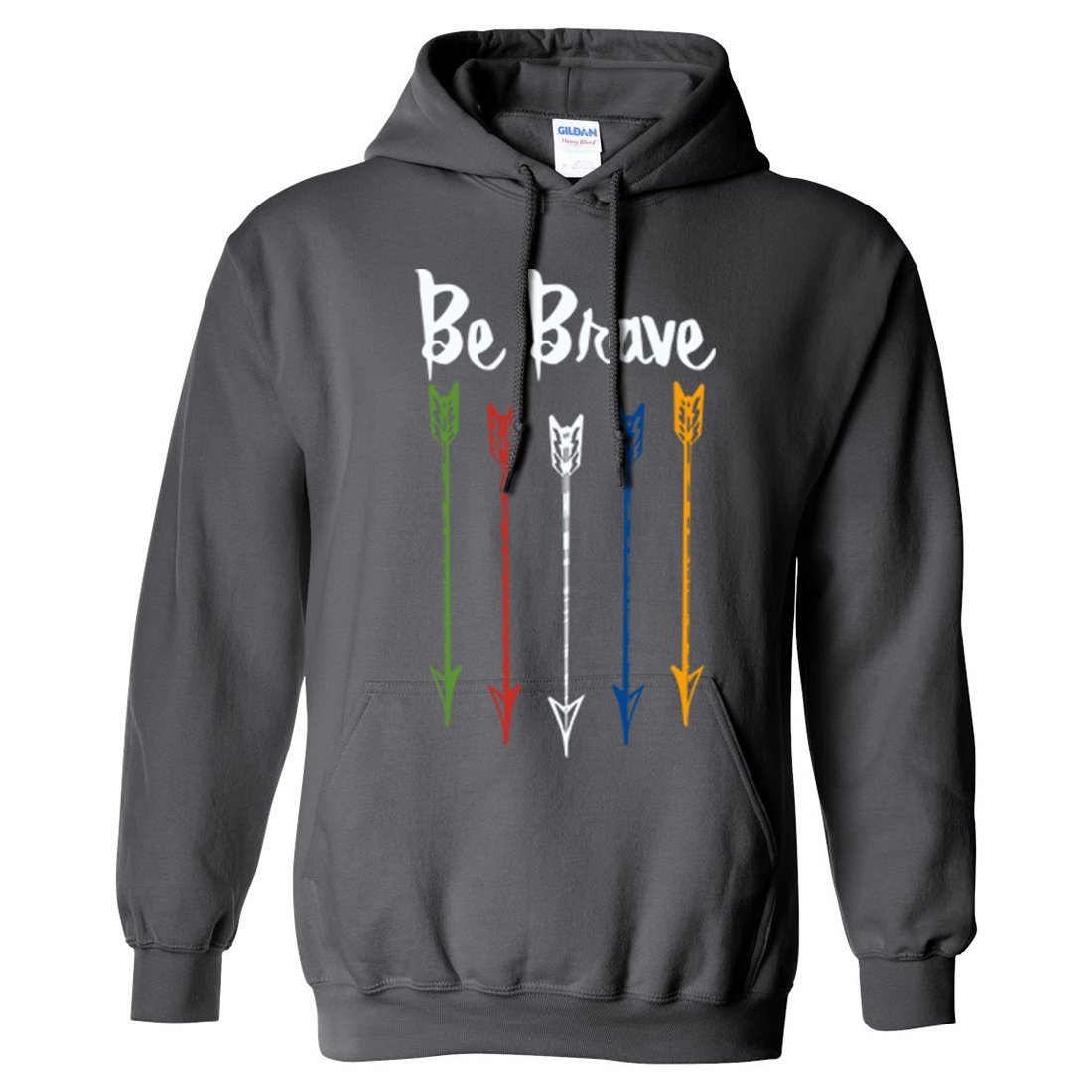 Be Brave Arrows Sweatshirt Hoodie - Stylish & Comfortable for Casual Wear, Outdoor Adventures & Cozy Nights