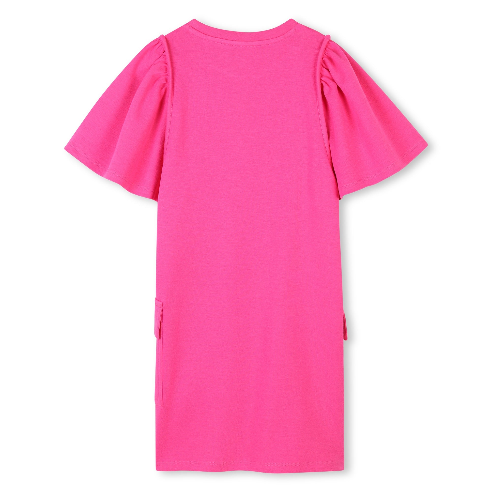 Kenzo Flutter Sleeve Pocket Dress - Women's Elegant Flowy Summer Dress with Pockets for Casual Outings & Beach Vacations