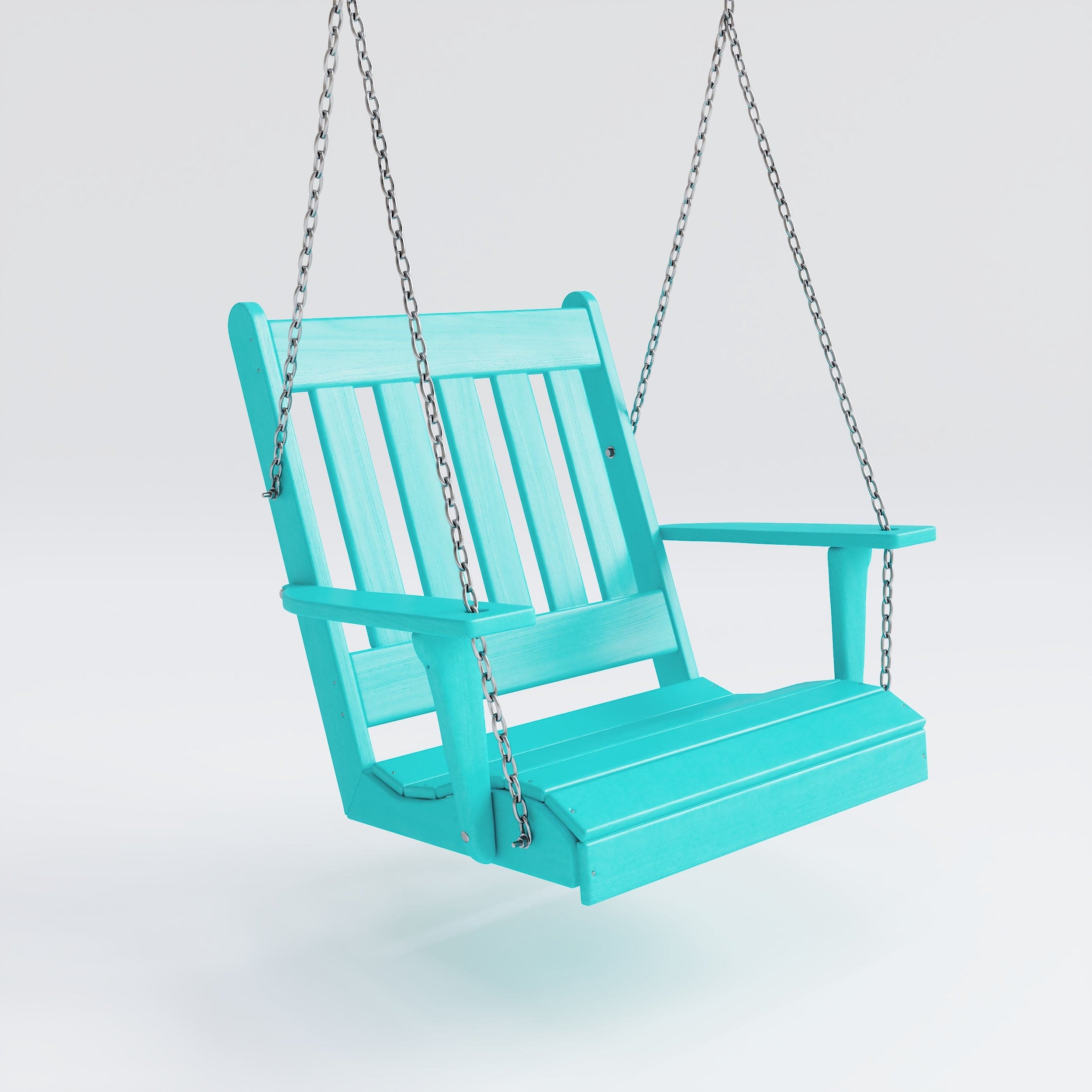 Keystone Amish Co. Franklin English Recycled Plastic Swing Chair - Eco-Friendly Outdoor Patio Furniture for Relaxing in Garden, Backyard, or Porch