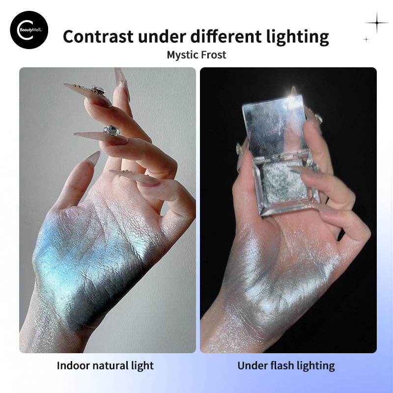 NOIRICORN Multi Chrome Eyeshadow Palette - #Mystic Frost Shimmering Metallic Pressed Pigment for Stunning Eye Makeup | Perfect for Party, Wedding & Special Occasion Looks