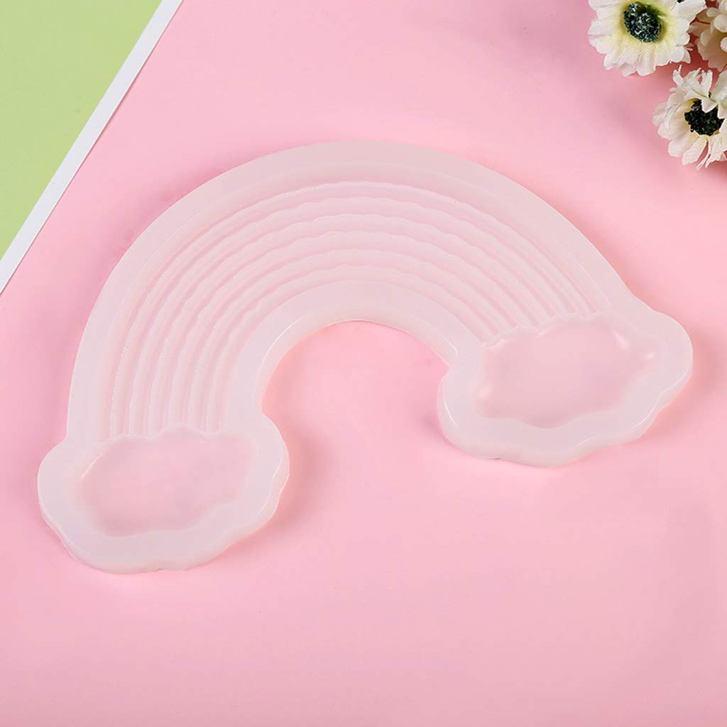 Epoxy Resin Silicone Molds for Jewelry Making - Large Rainbow Cloud Casting Molds DIY Resin Crafts (1pc) - Perfect for Handmade Jewelry, Keychains & Home Decor