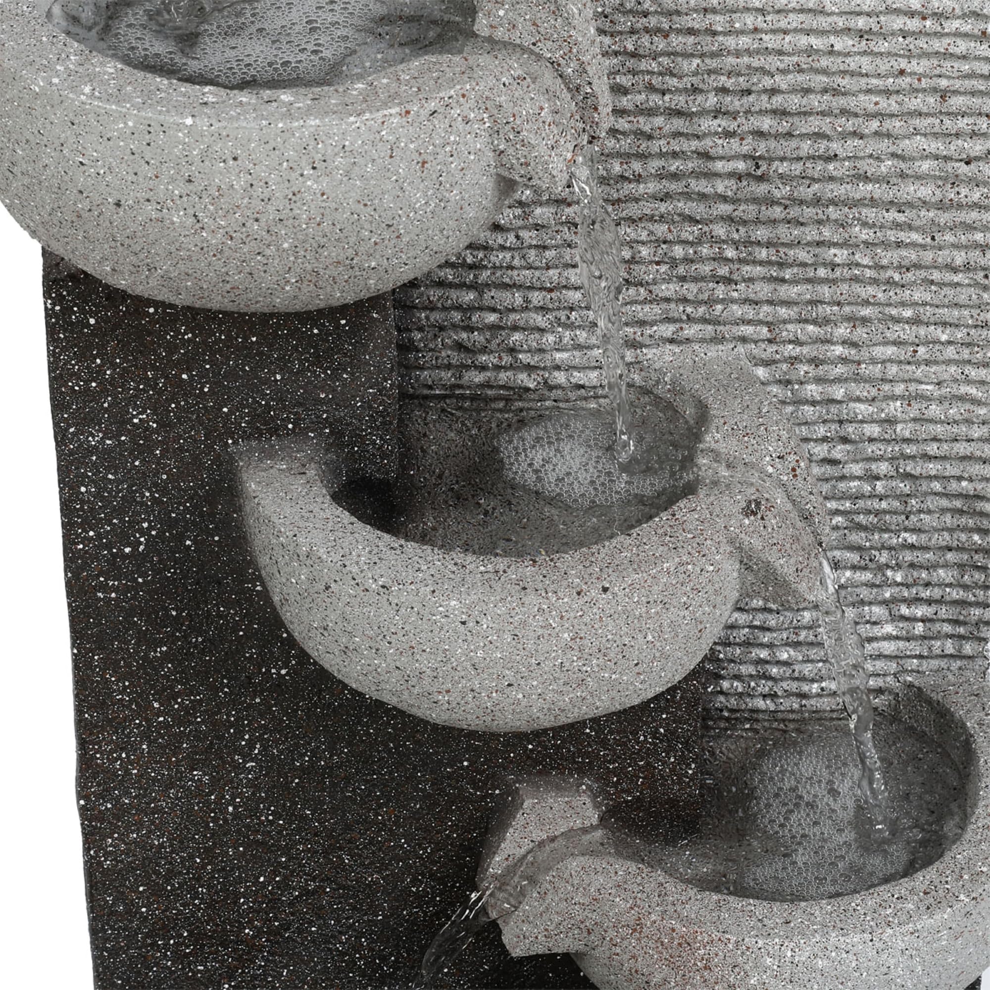 Jeco FCL184 Modern 3-Tier Water Fountain Bowl - 12.6