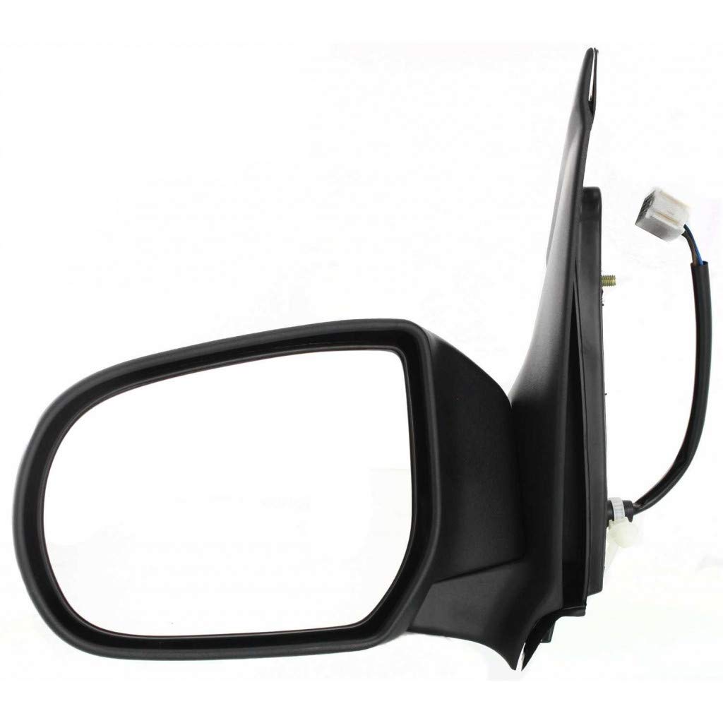 2002-2006 Mazda MPV Driver Side Power Door Mirror Replacement - Non-Heated Manual Folding Textured Black (Fits LD4769180 & MA1320136) | Perfect for Parking Safety & Blind Spot Visibility