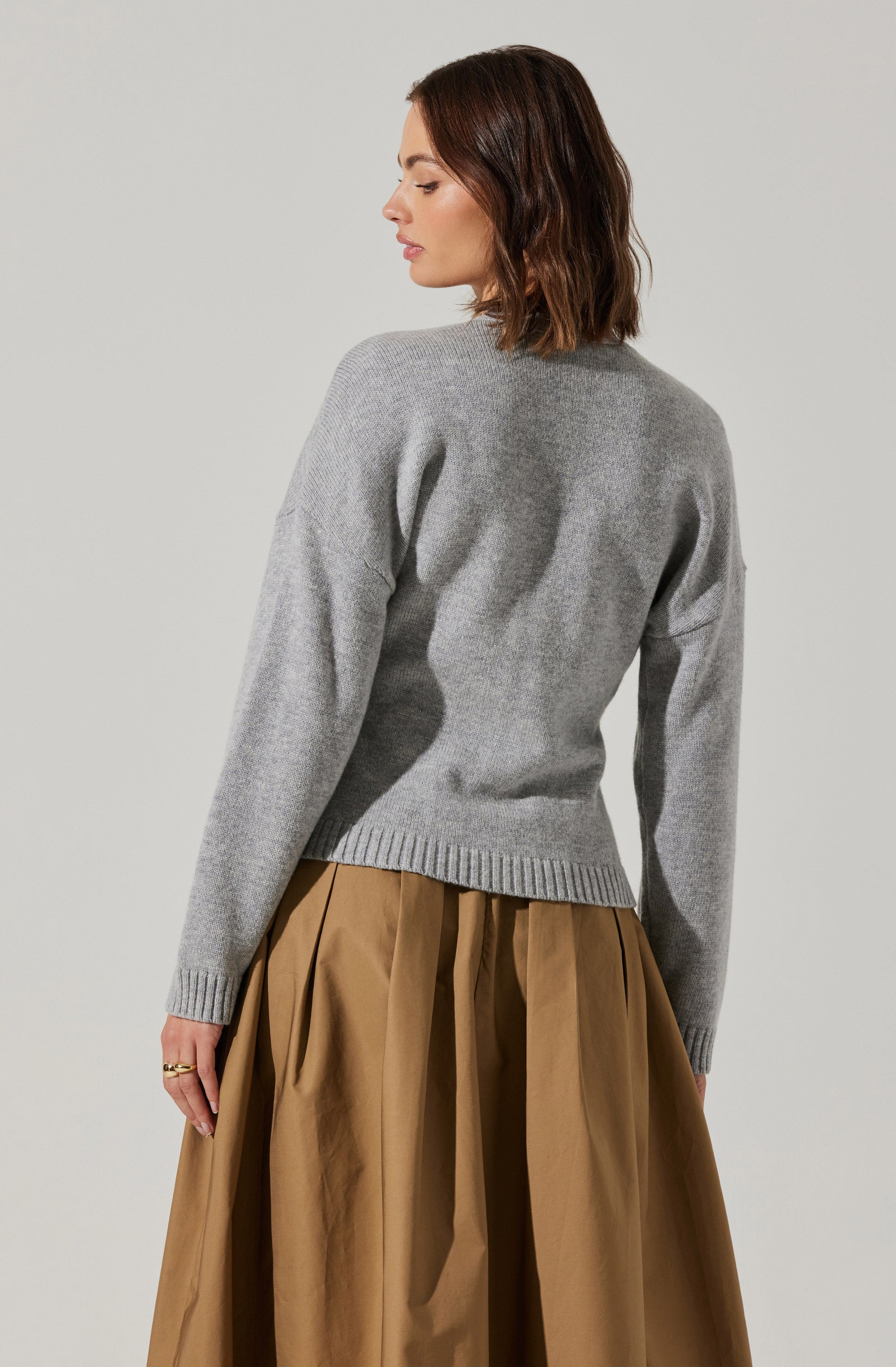 Saffi V Neck Cardigan for Women - Soft Lightweight Knit Sweater | Perfect for Office, Date Night & Fall Layering
