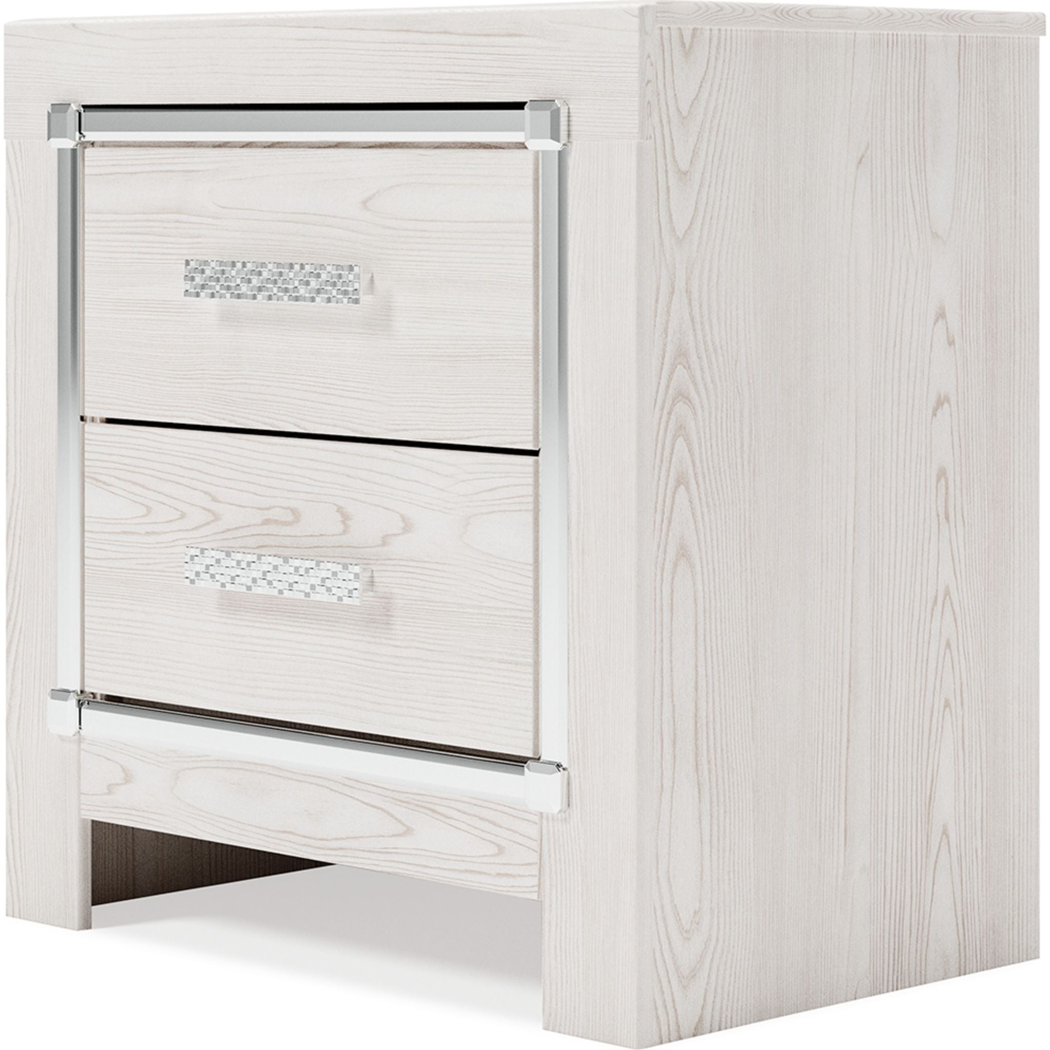 Altyra White Nightstand - Modern Bedside Table with Drawer for Bedroom, Living Room & Guest Room - Stylish & Functional Home Decor