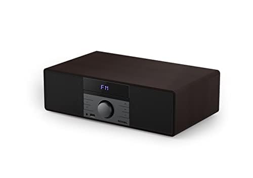 ROXEL RCD 400 All-in-One Compact CD Player Hi-Fi System with DAB/DAB+ Radio, CD/MP3/USB Playback, Wireless Streaming, FM/Digital Radio, White LED Display & Stylish Wooden Design - Perfect for Home Entertainment, Office Music & Vintage Audio Lovers