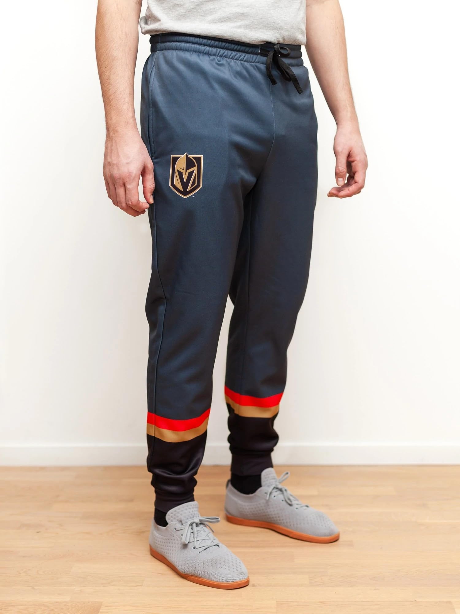 Calhoun NHL Vegas Golden Knights Hockey Jogger Sweatpants for Men - Comfortable Athletic Lounge Pants for Game Day, Workout & Casual Wear