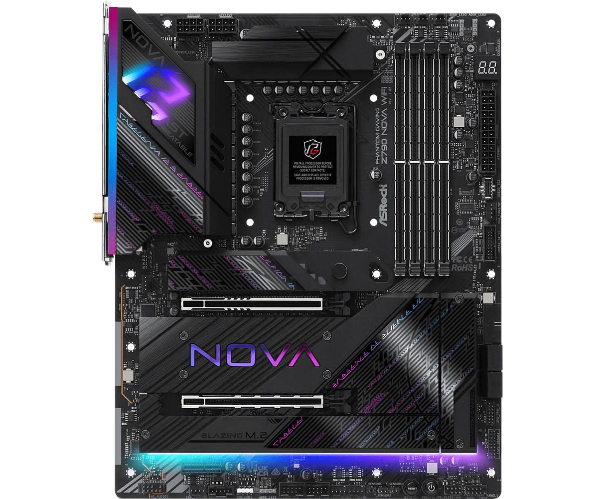 ASRock Z790 Nova WiFi Intel Z790 LGA 1700 ATX Motherboard - High Performance Gaming & Content Creation PC Build for Intel 12th/13th Gen CPUs