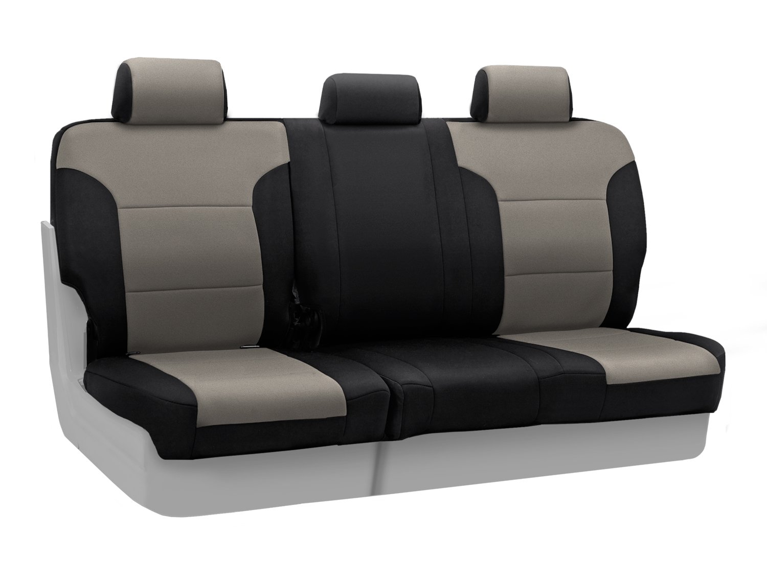 Coverking Rear 60/40 Bench Custom Fit Seat Cover for Toyota Sienna - Neosupreme (Charcoal/Black) | Durable Protection for Kids & Pets | Perfect for Road Trips & Daily Commute