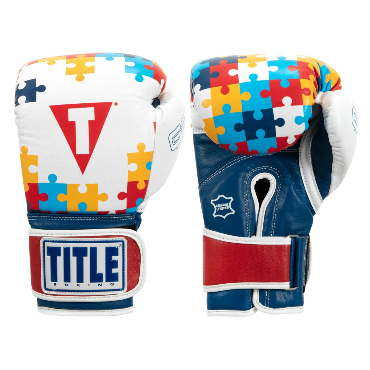 TITLE Boxing Gel World V2T Limited Edition Autism Awareness Training Bag Boxing Gloves - Premium MMA & Kickboxing Gear for Home Gym, Boxing Training, and Fitness Workouts
