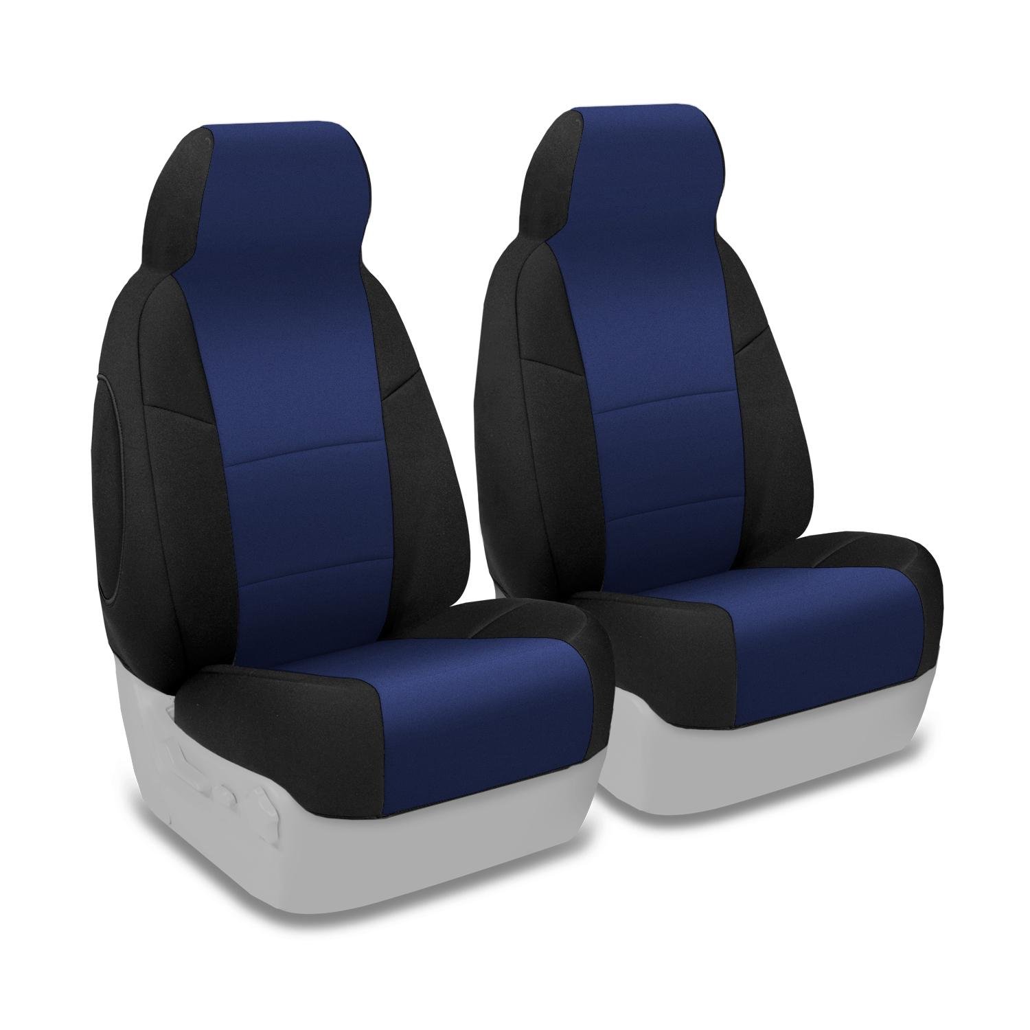 Coverking Custom Fit Seat Cover for Acura RSX - Neosupreme Fabric (Navy Blue & Black) | Premium Car Seat Protection | Perfect for Daily Commuting & Road Trips