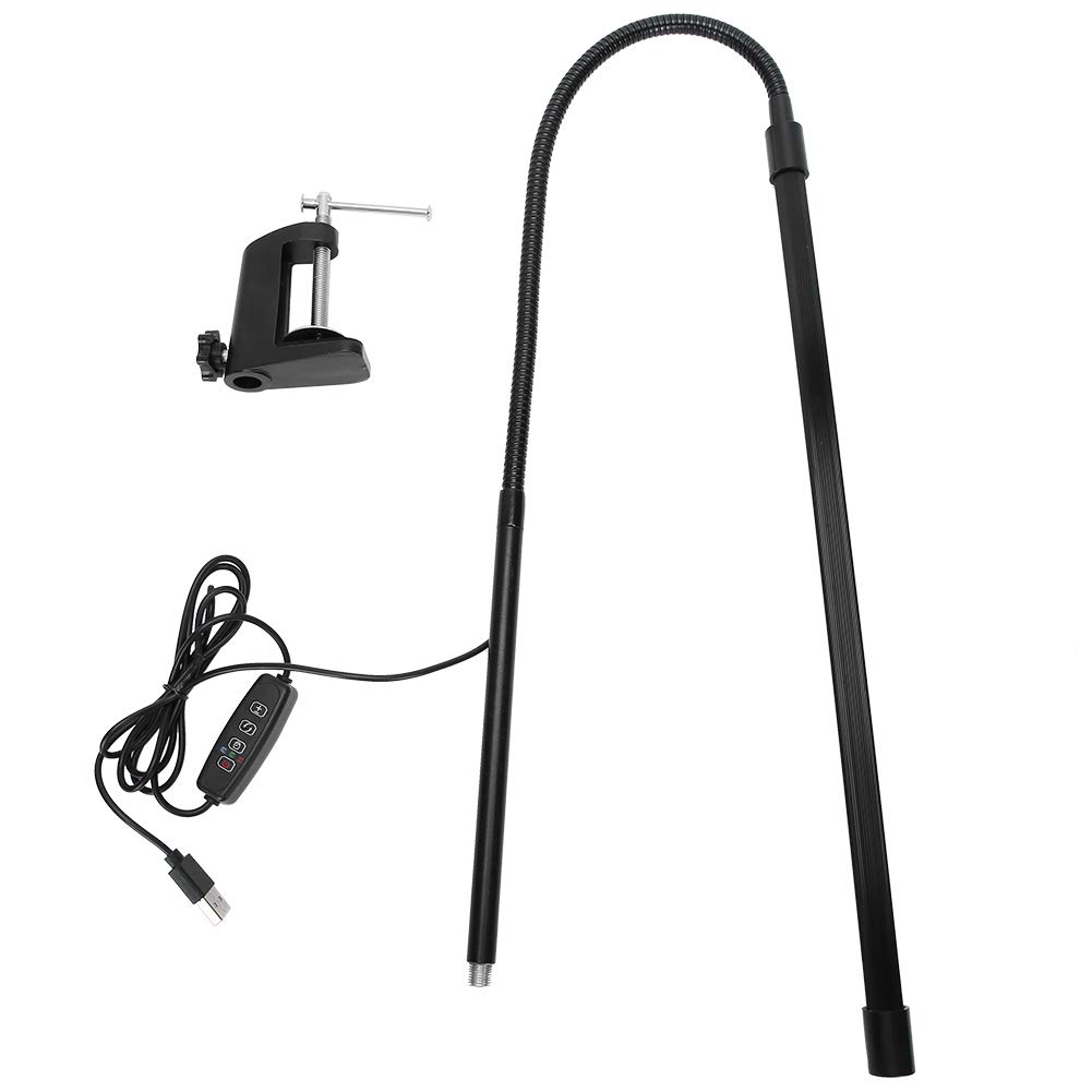 LED Eye Protection Desk Lamp - Adjustable Dimmable Clip-On Light for Reading, Tattoo, Nail Art & Makeup | Flexible Long Arm Task Lighting for Home Office, Salon & Study