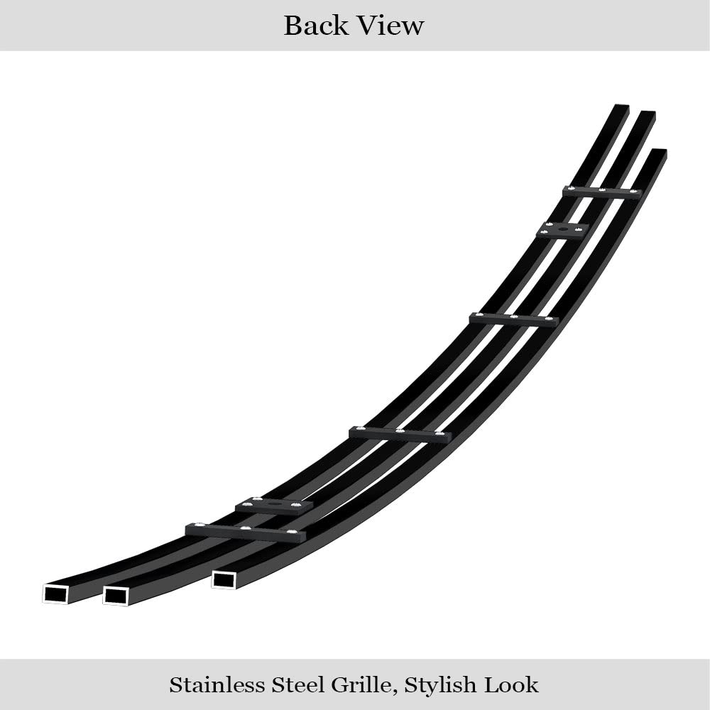 APS Black Billet Front Grill Grille Insert Compatible with Dodge Challenger 2009-2010 - D66608H Lower Bumper Replacement for Enhanced Style & Protection (Perfect for Car Upgrades & Customization)