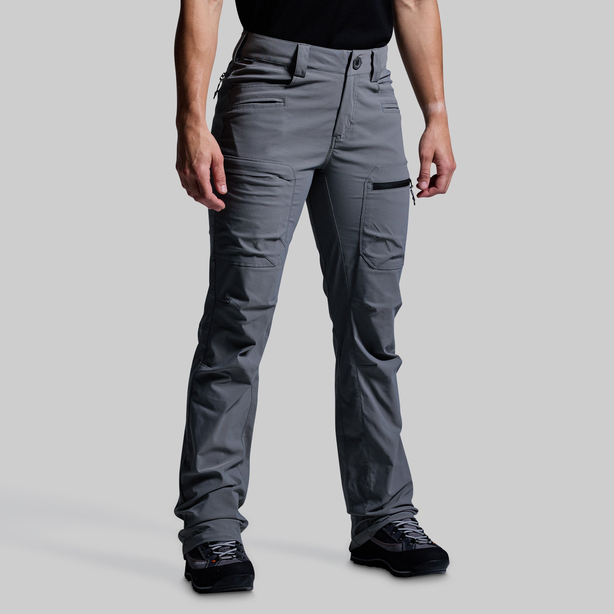 Women's Outdoor Hiking Pants - Lightweight Water-Resistant Trekking Pants for Women (Wolf Grey) - Perfect for Hiking, Camping & Travel Adventures
