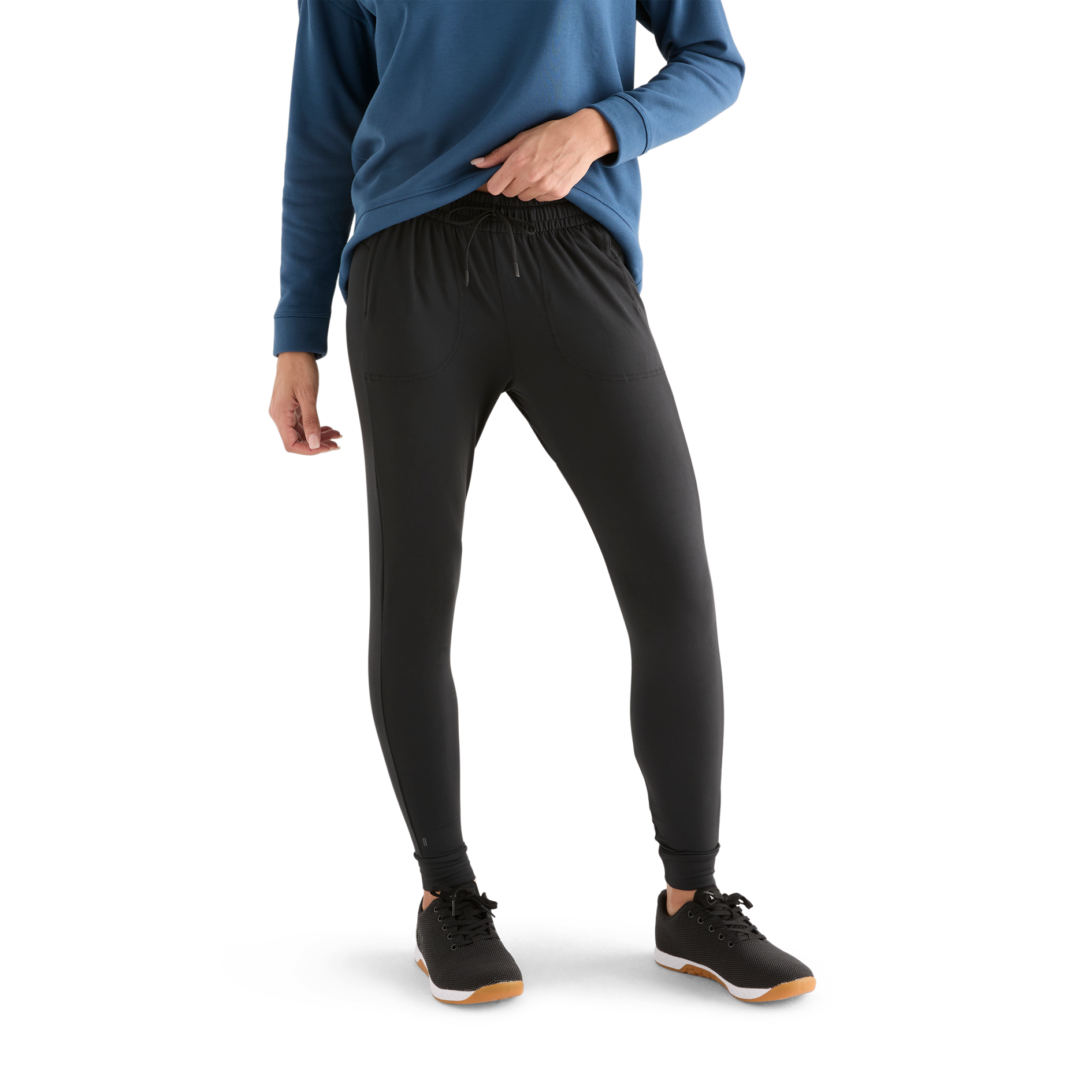 Women's Black Jogger Pants - Comfortable & Stylish Casual Lounge Wear for Running, Yoga & Everyday Wear