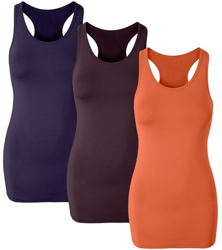 Dark Purple+burgundy+orange (Racerback)