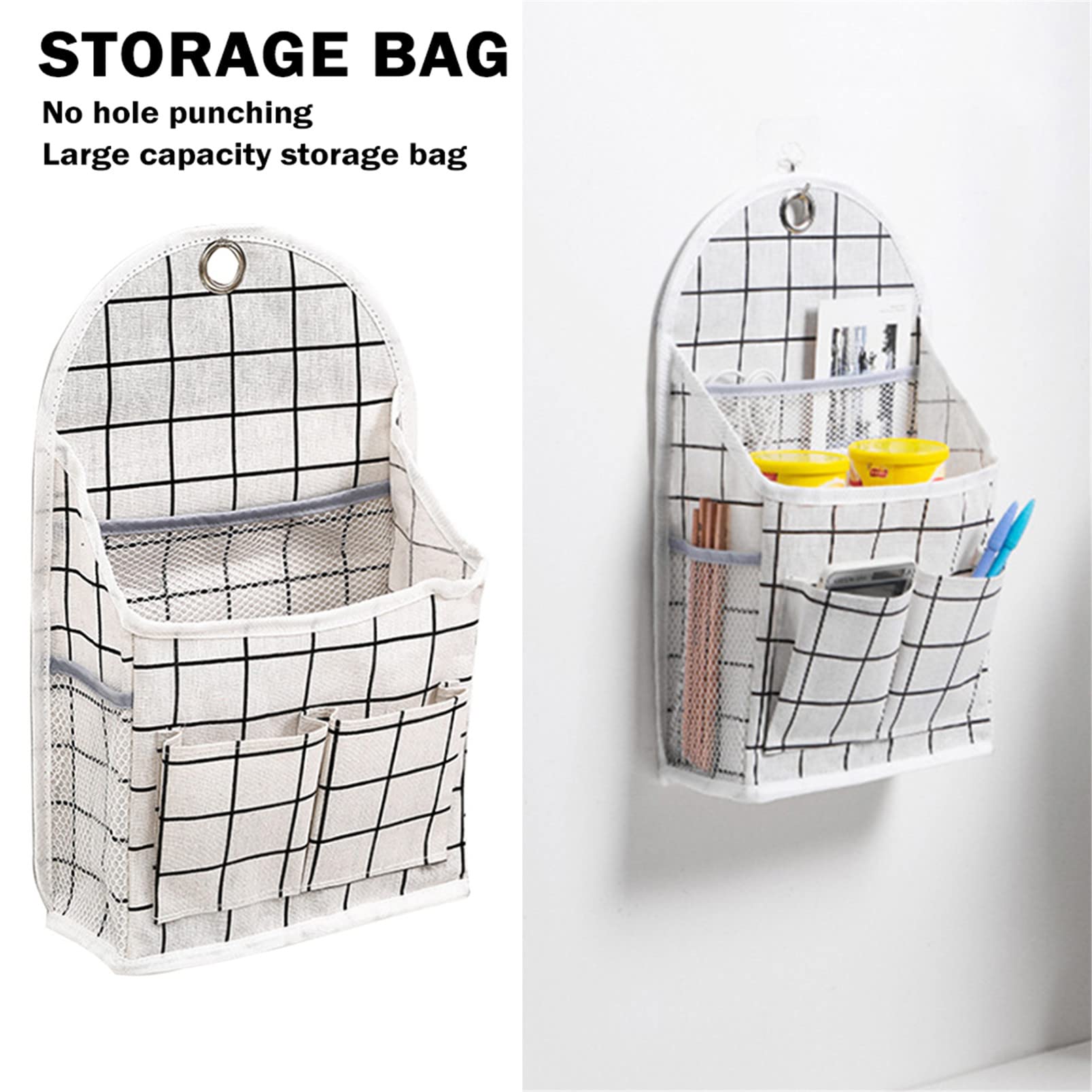Large Capacity Wall Hanging Storage Organizer - Door Mounted Shoe Rack & Home Office Cloth Bag (Forest Deer Design) - Perfect for Small Space Organization, Closet Storage & Entryway Shoe Management