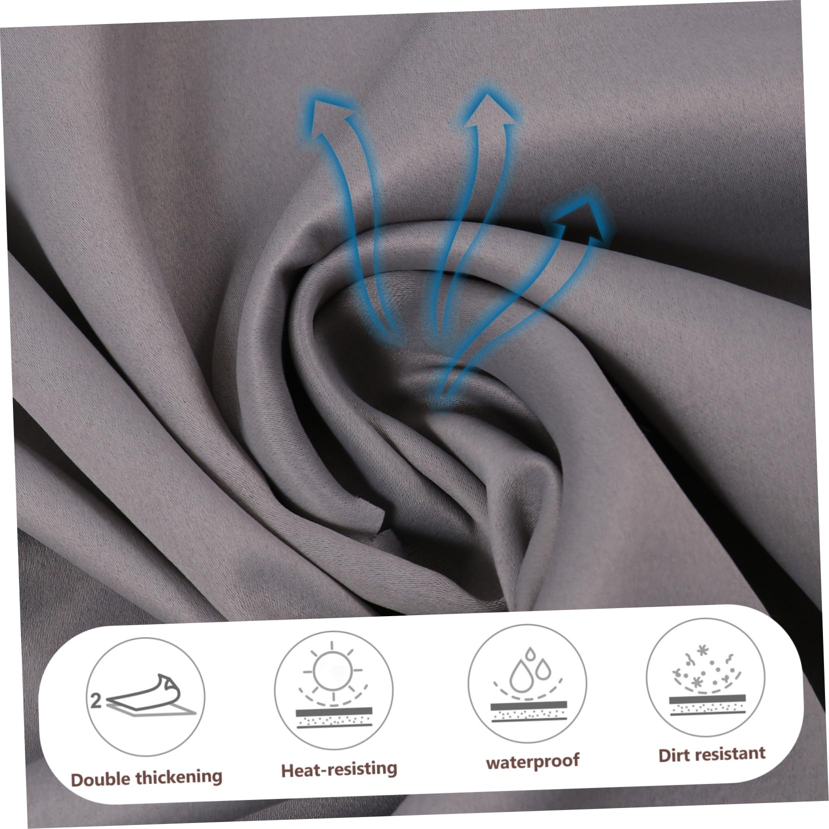 IMIKEYA 3-Pack Dark Grey Blackout Curtains for Girls Room - Thermal Insulated Drapes & Window Blinds for Better Sleep - Perfect for Kids Bedroom, Nursery, or Playroom