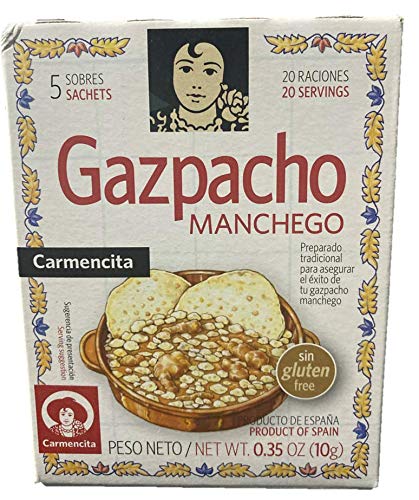 Carmencita Gazpacho Manchego Seasoning 10g - Pack of 3 | Authentic Spanish Soup Spice Blend for Gazpacho, Salads & Tapas