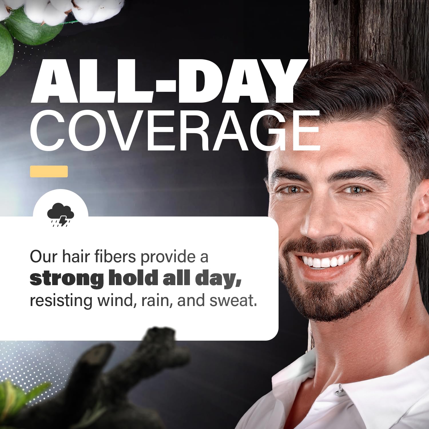 Dark Brown Hair Fibers for Thinning Hair - 100% Natural Undetectable Hair Building Powder for Men & Women | Conceals Bald Spots & Hair Loss | 2 Month Supply | Perfect for Daily Use, Work, and Social Events