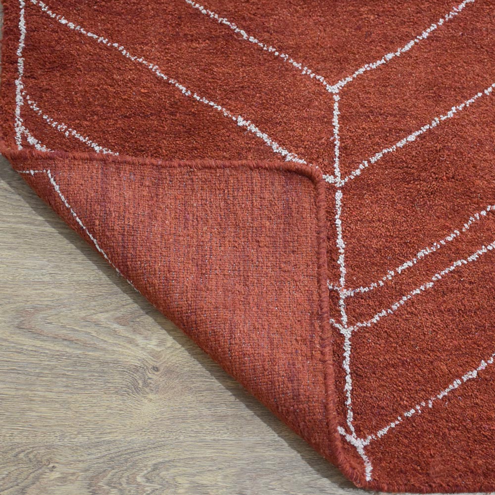 Handmade Prism Hand Knotted Rug - Premium Wool Area Rug for Living Room, Bedroom & Dining Room - Boho Chic Home Decor