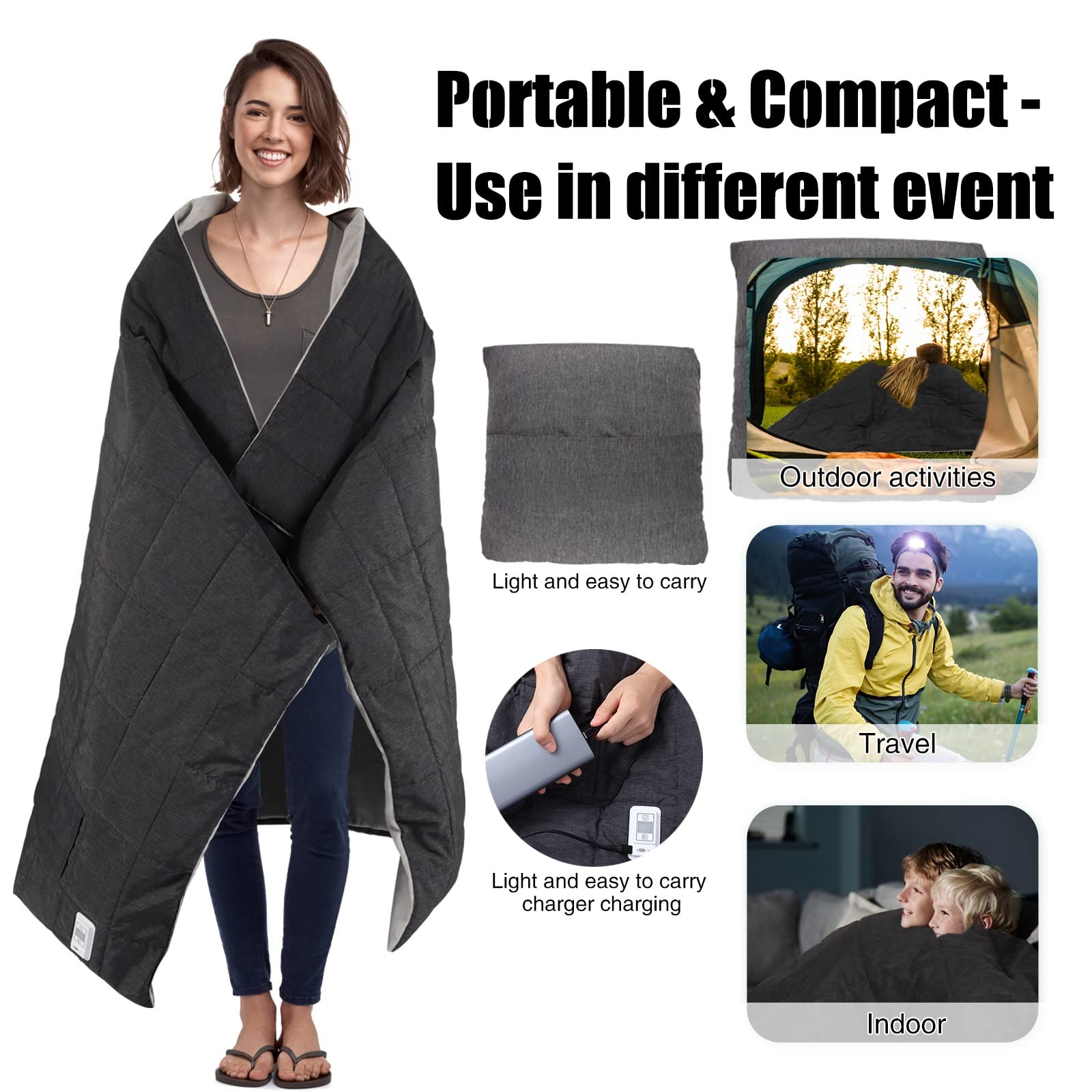 Battery Operated Heated Blanket 60