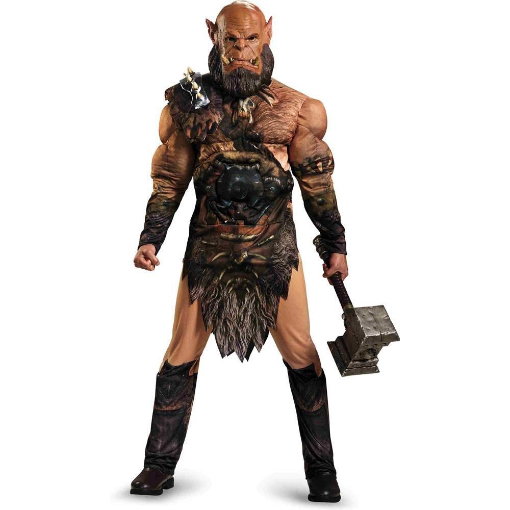 Warcraft Orgrim Deluxe Muscle Costume for Men - Premium Cosplay Outfit for Halloween, Comic Con & Gaming Events