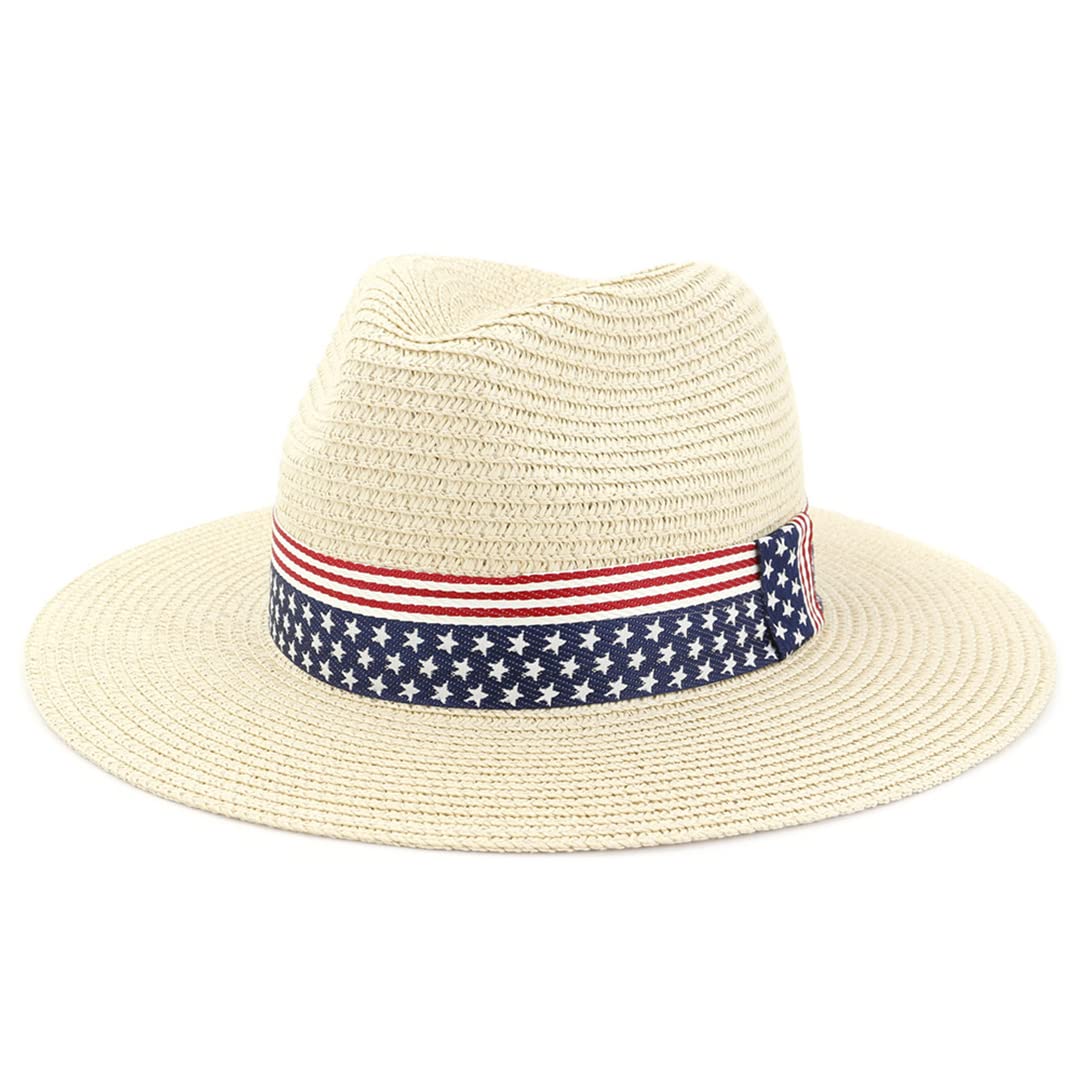 60Cm British Style Summer Straw Panama Hat for Women - Casual Holiday Jazz Beach Sun Hat with Wide Brim for UV Protection | Perfect for Beach Outings, Garden Parties & Vacation Travel