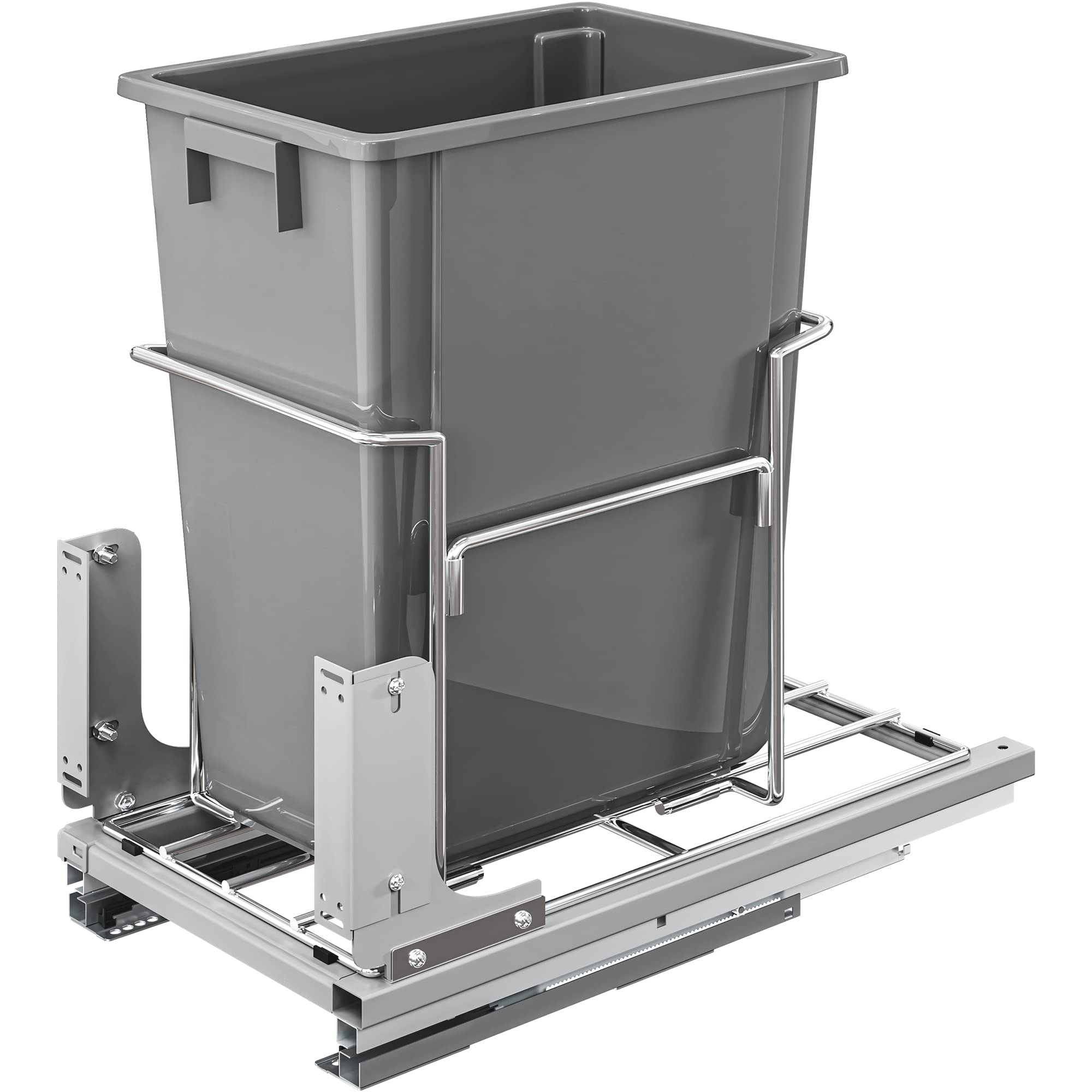 YITAHOME 37 Quart Pull-Out Trash Can & Recycling Bin - Fits 14