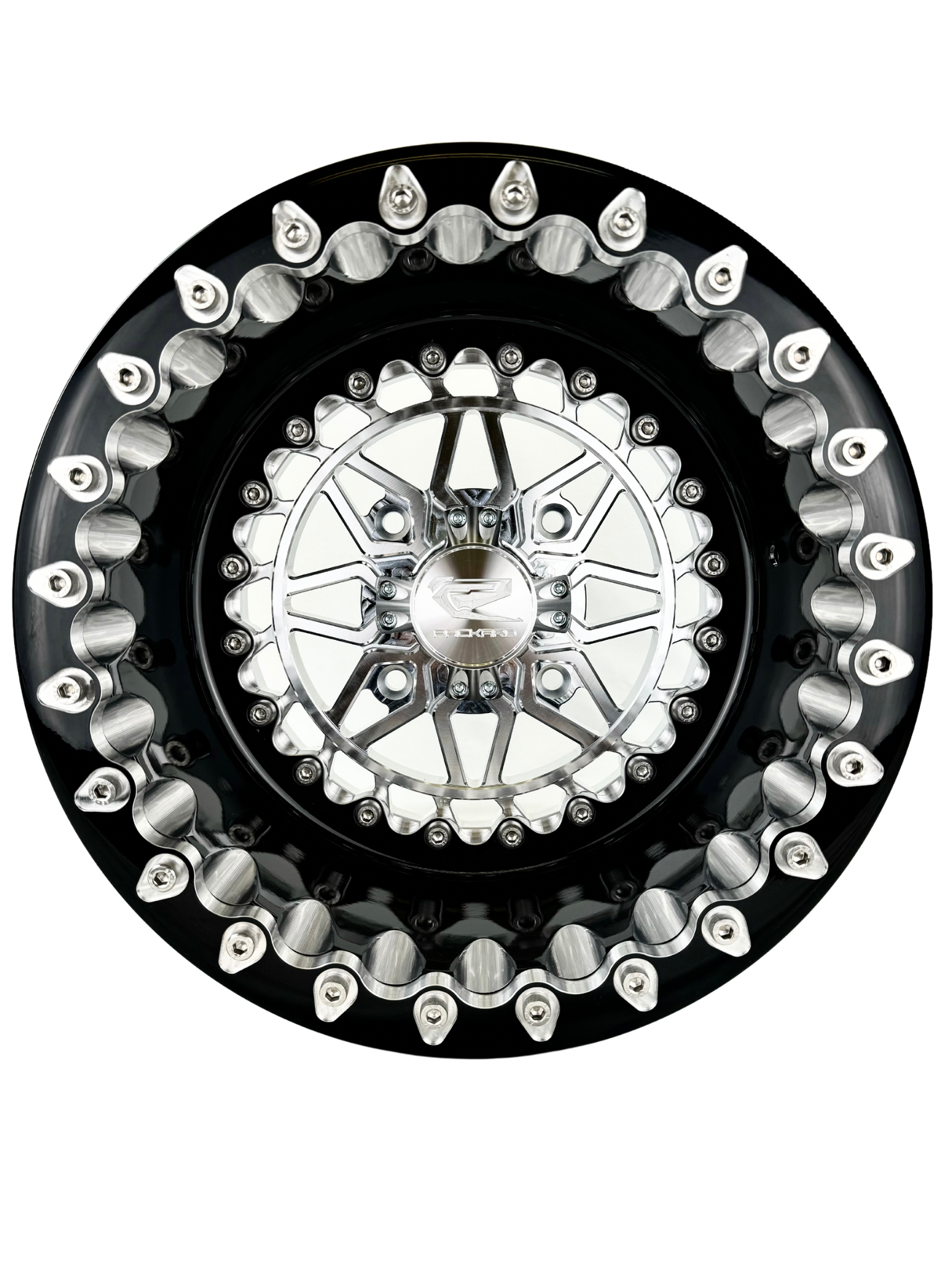 Apollo FF Forged Beadlock Wheels in Silver - High-Performance Off-Road Rims for Trucks & SUVs | Perfect for Rock Crawling, Mudding & Trail Adventures