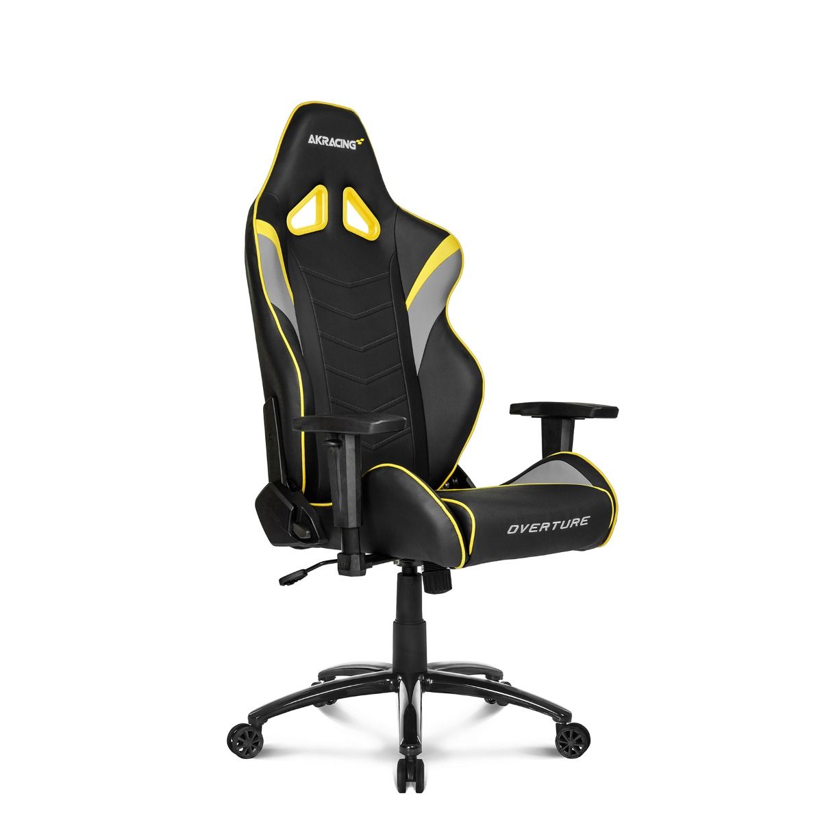 AKRACING Overture Gaming Chair - Ergonomic Racing Style Computer Chair with Adjustable Height & Lumbar Support - Yellow Gaming Chair for PC, Office & Esports