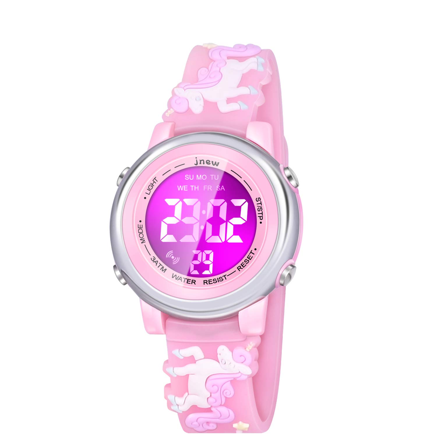 Waterproof Digital Watch for Girls Age 3-10 with Alarm - Best Birthday & Christmas Gift for Little Girls - Perfect for School, Swimming & Outdoor Activities