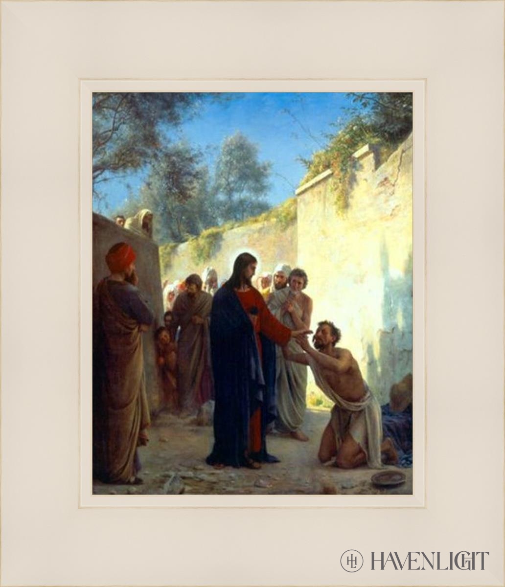 Christ Healing The Blind Man by Carl Bloch - Religious Wall Art, Christian Home Decor, Church & Office Inspiration