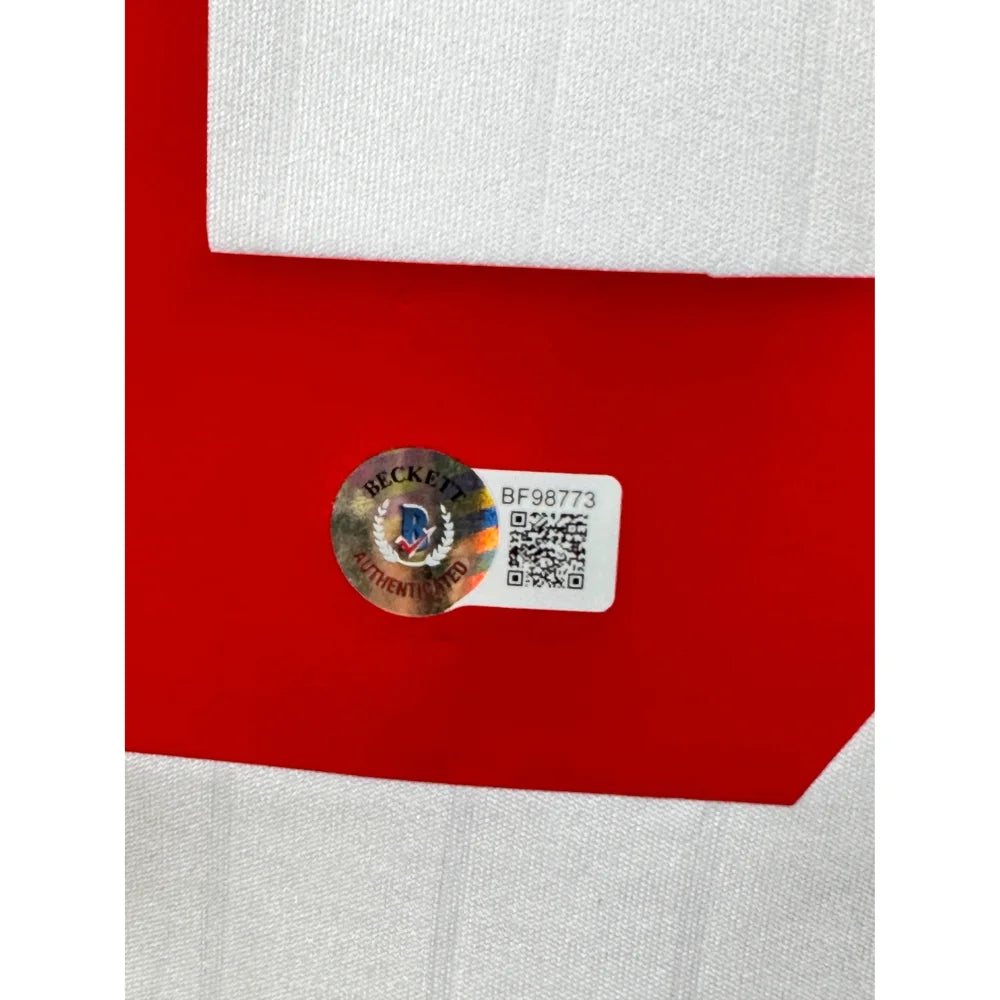 Authentic AC Milan Olympic Soccer Jersey Signed by Kaká - Italy National Team with BAS COA - Perfect for Collectors, Fans & Sports Memorabilia Enthusiasts