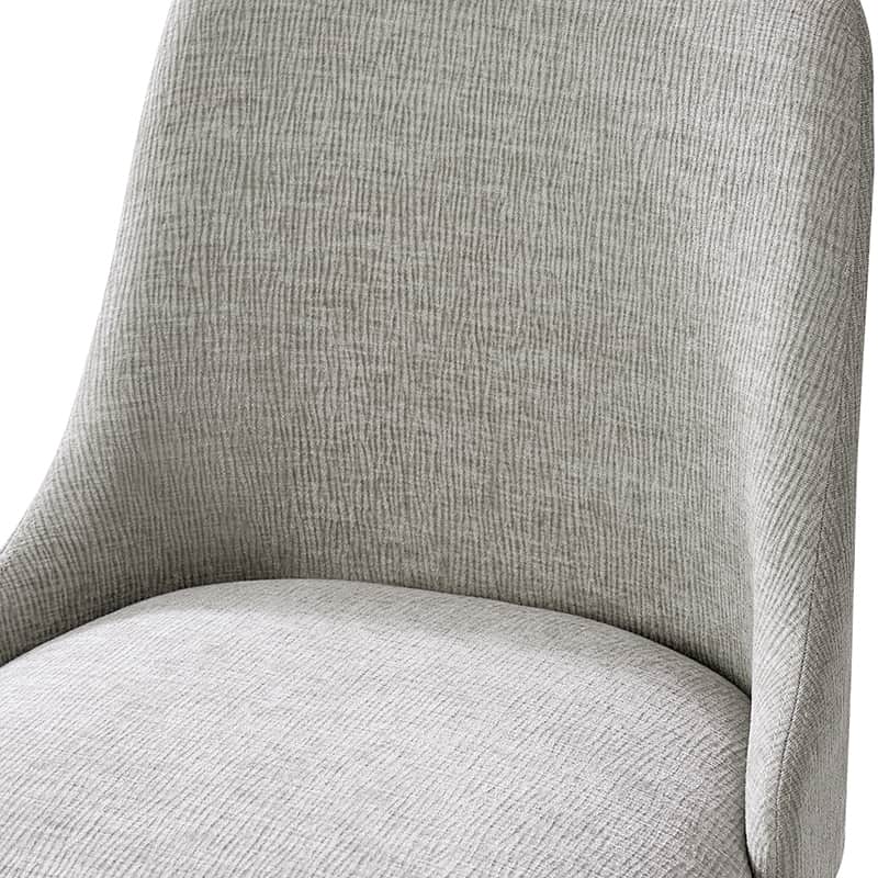 Zara Dining Chairs Set of 2/4/6 - Modern Curved Backrest with Natural Wood Legs & Plush Cushion - Perfect for Kitchen, Dining Room, or Breakfast Nook
