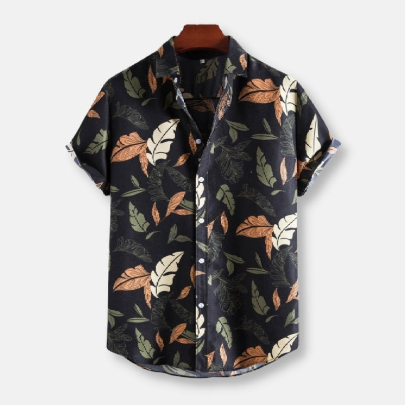 Antonio's Summer Floral Print Shirt for Men | Stylish Hawaiian Casual Button Down Shirt | Perfect for Beach Vacation, Summer Party & Outdoor Activities