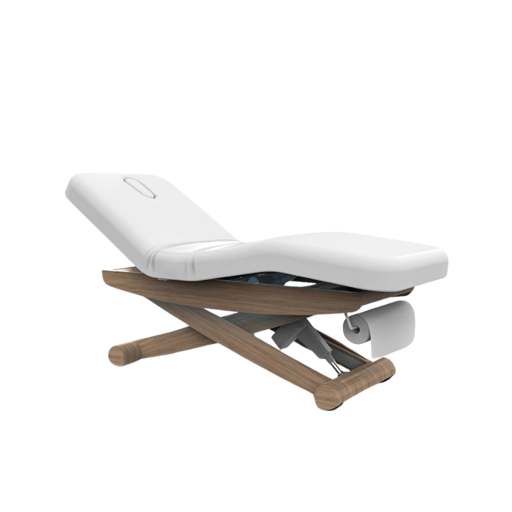 Silverfox 2256B Professional 3-Motor Electric Massage Table & Facial Bed - Adjustable Wooden Spa Table for Chiropractic, Beauty Salon & Home Use
