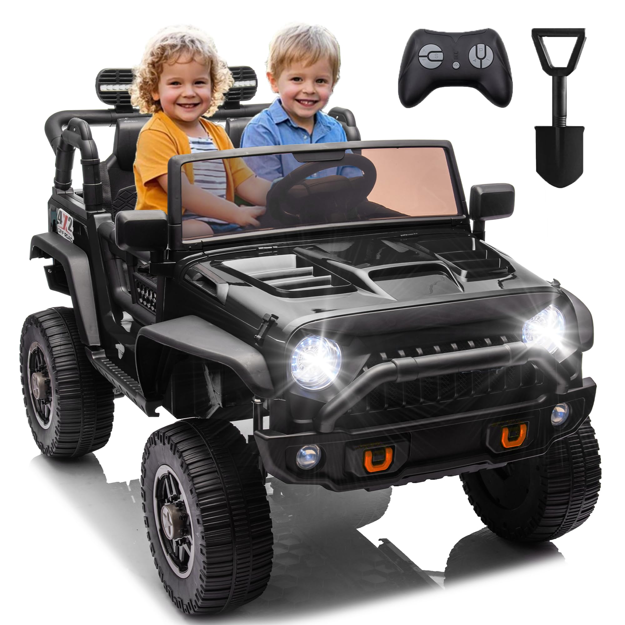 24V 2 Seater Electric Ride-On Truck for Kids with Remote Control - 20.28