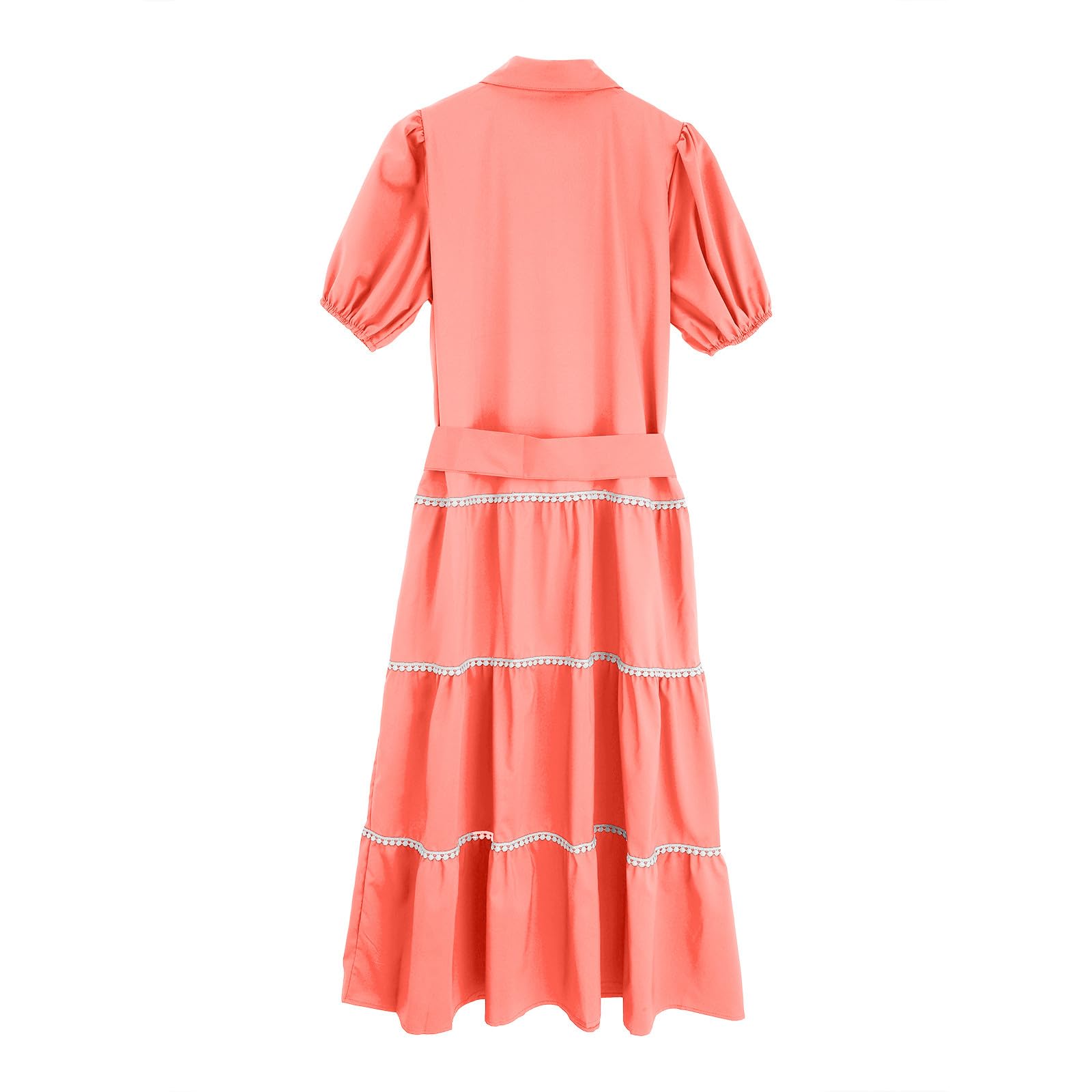 Women's Summer Midi Dress - Cap Sleeve, Waisted Tunic with Pockets | Casual Loose Fit Beach Dress for Vacation, Outdoor Parties & Daily Wear
