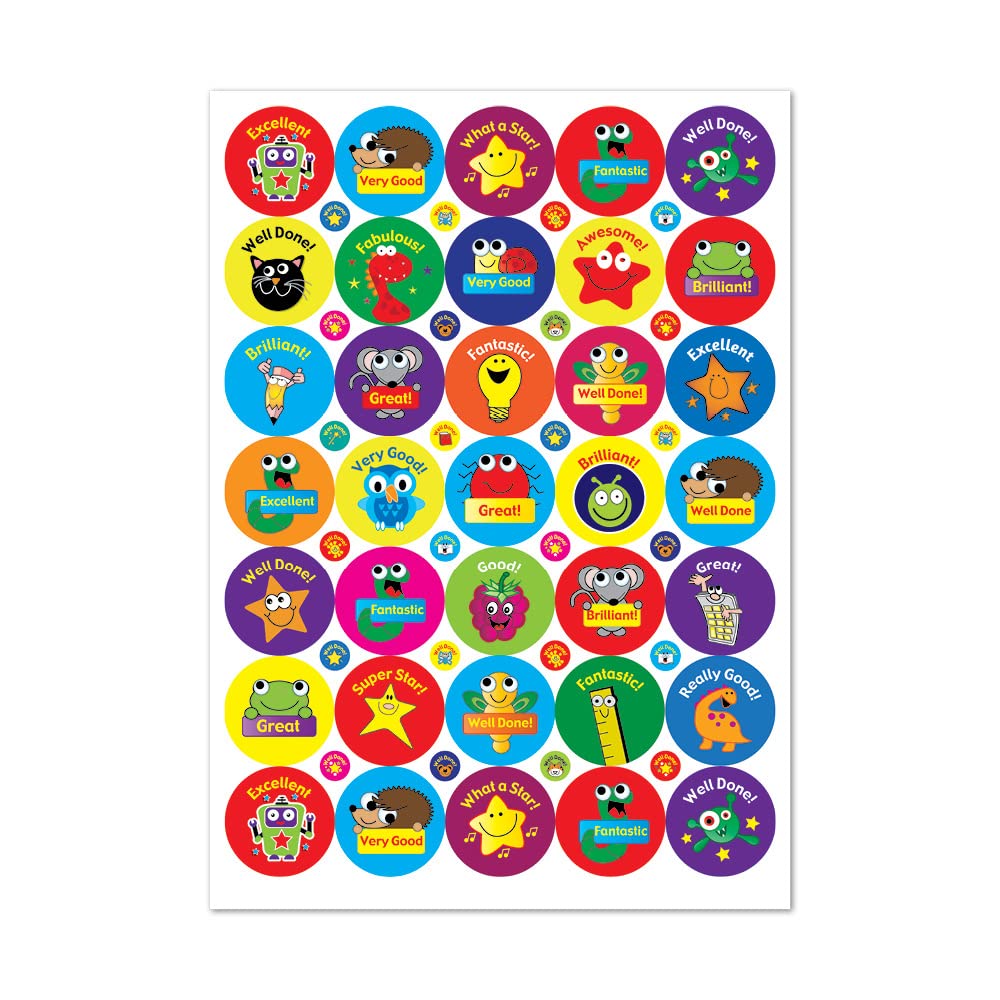 35mm & 10mm 690-Piece Animal, Star & Gadget Sticker Set - Perfect for Scrapbooking, DIY Crafts, Laptop Decoration & Kids Activities